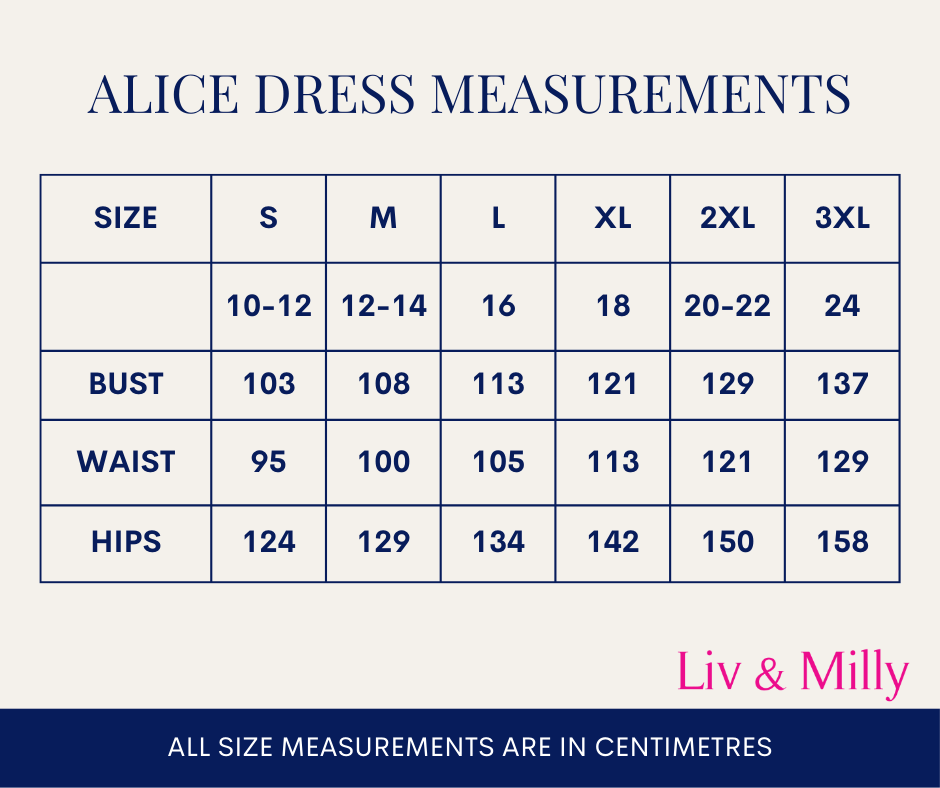 Alice Dress - Navy