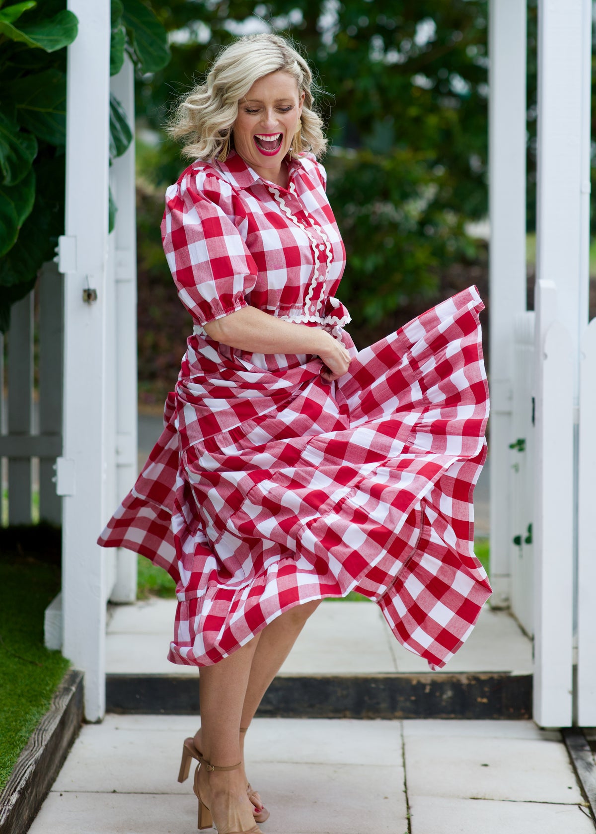 Alice Dress - Red & White Gingham