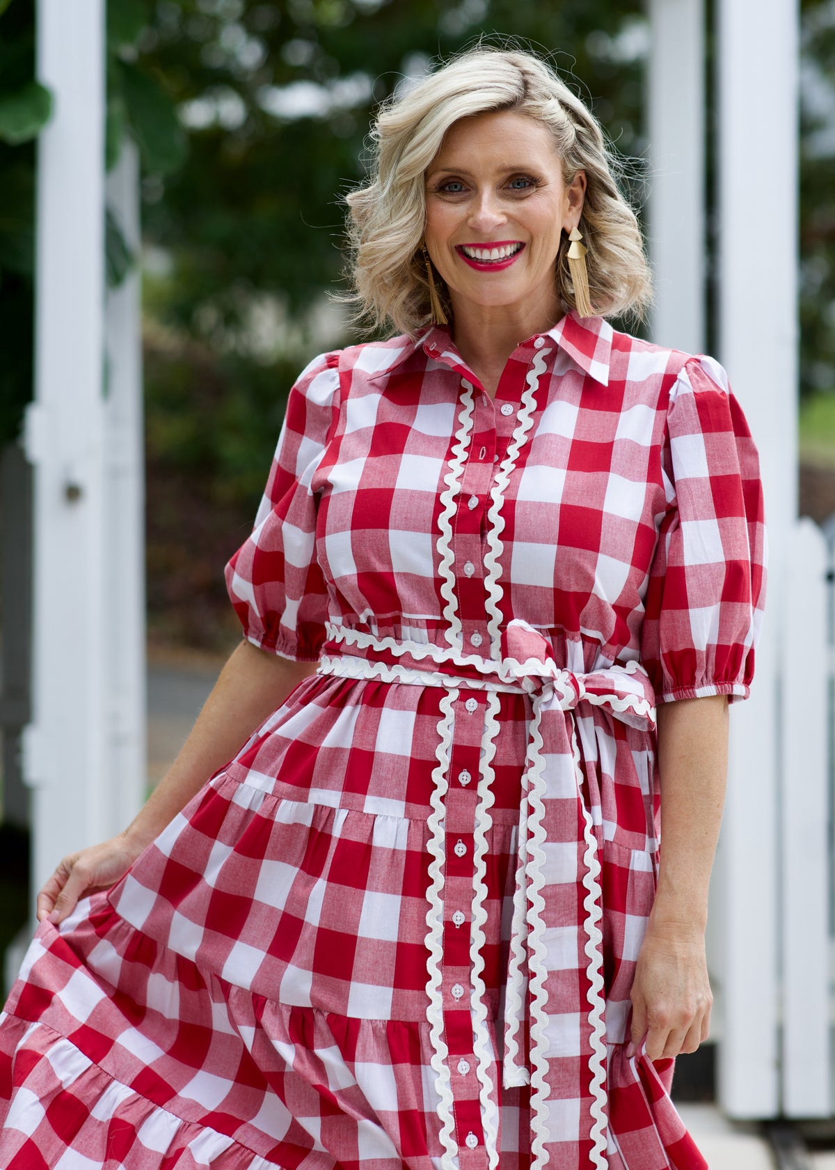 Alice Dress - Red & White Gingham