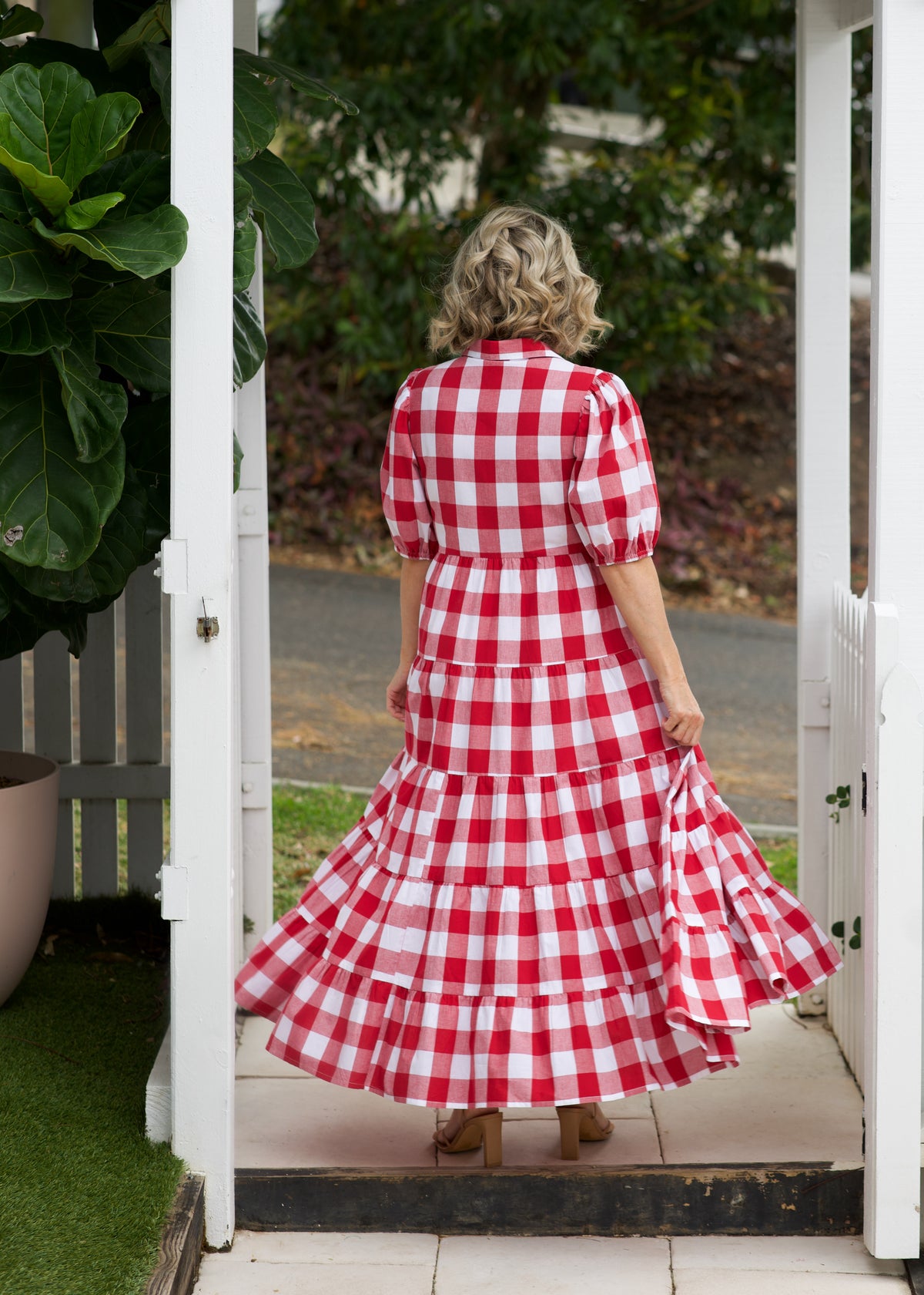 Alice Dress - Red & White Gingham