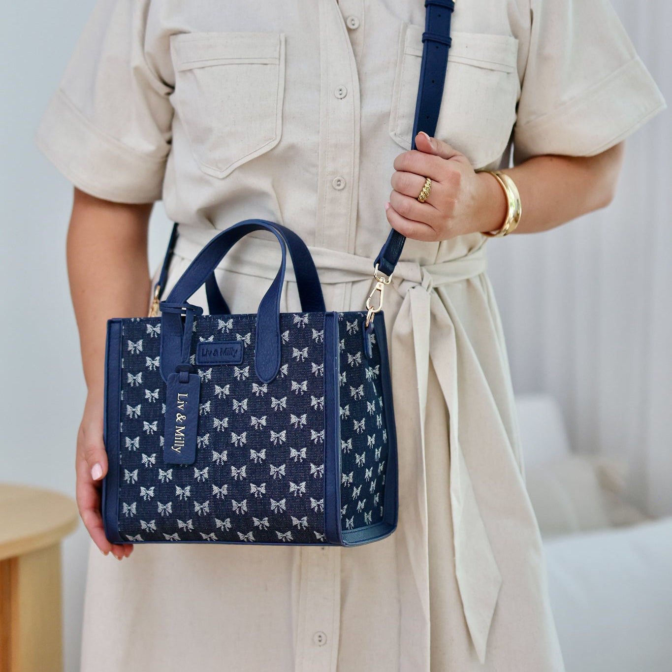 Alice - Denim with Bows