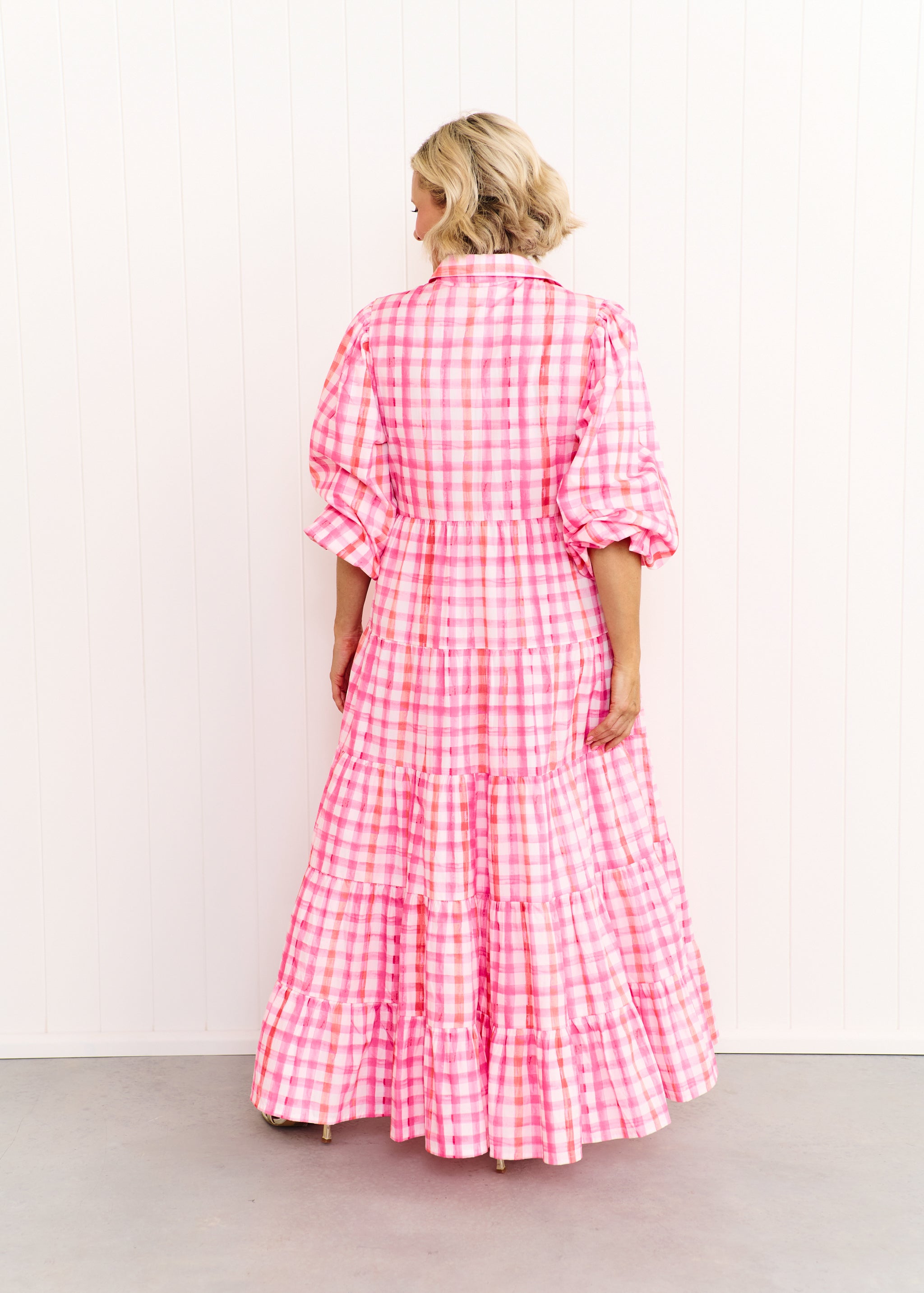 Alice Dress - Pastel Pink/Orange