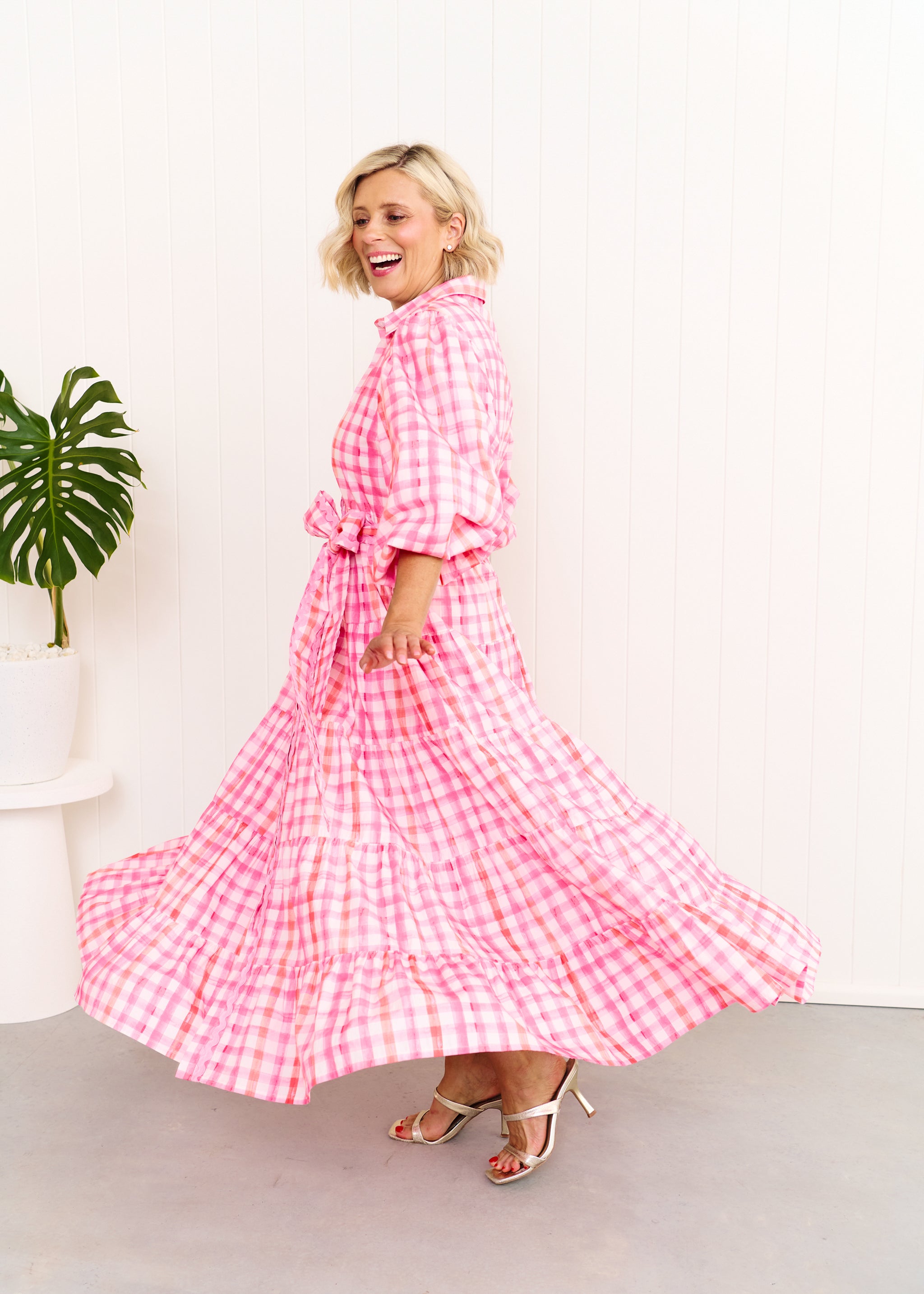 Alice Dress - Pastel Pink/Orange