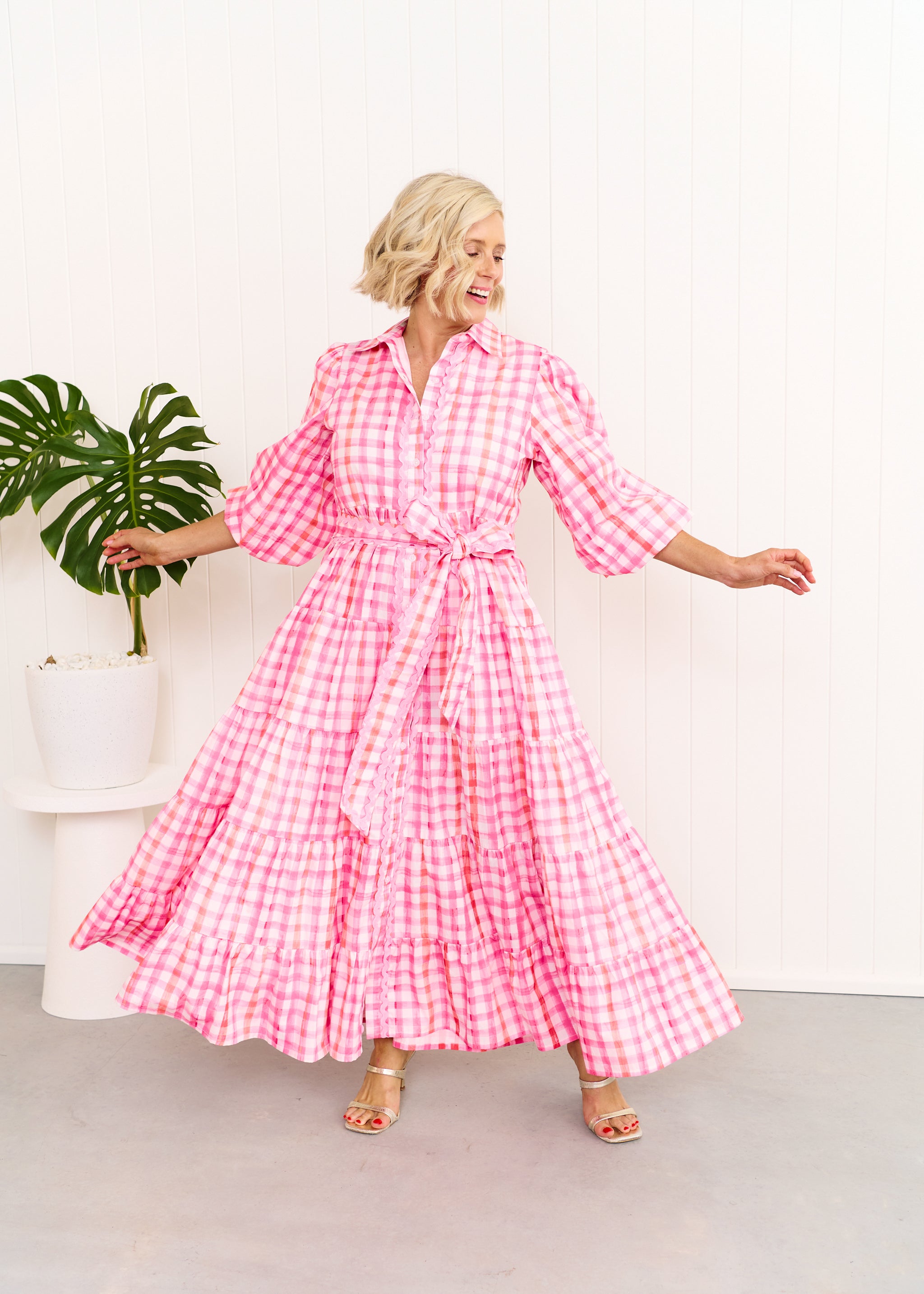 Alice Dress - Pastel Pink/Orange