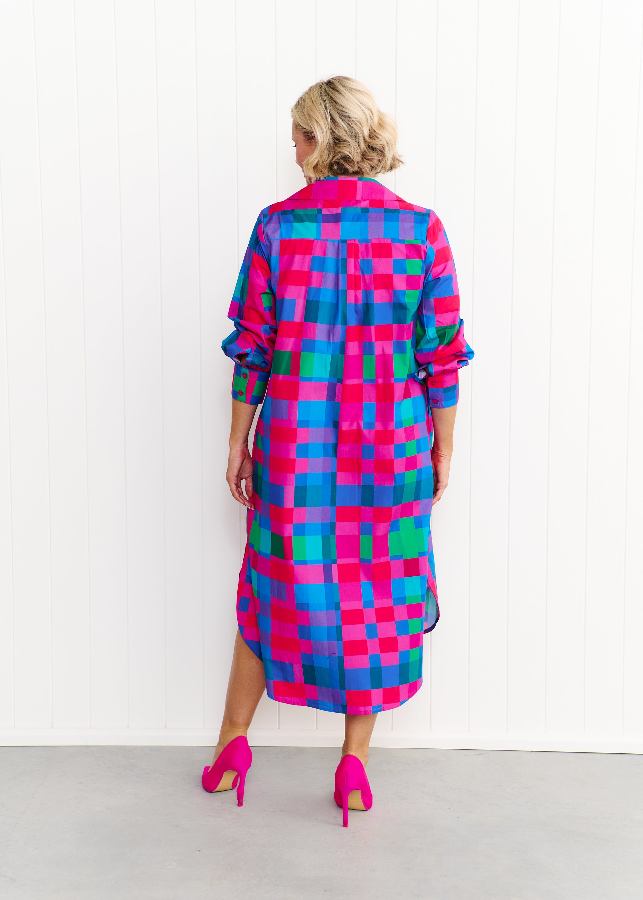 Maddie - Blue & Pink Gingham