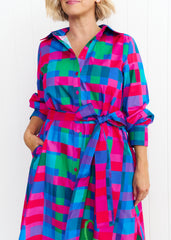 Maddie - Blue & Pink Gingham