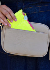 Card Wallet - Patent Neon Yellow