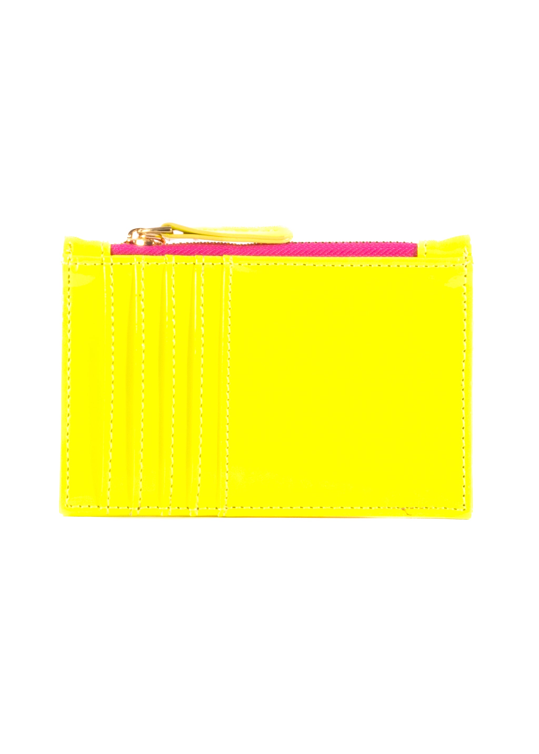 Card Wallet - Patent Neon Yellow