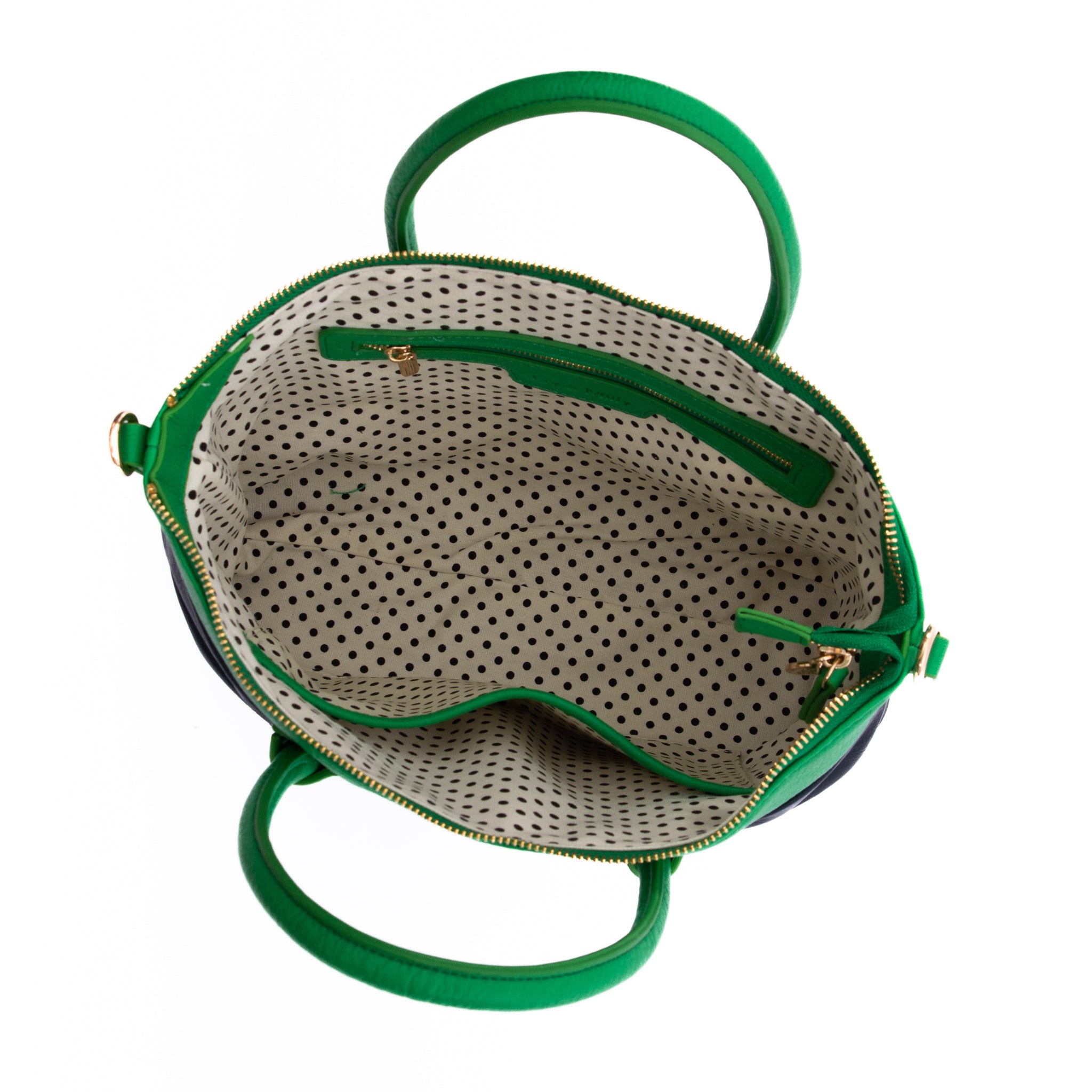Charlotte with a Bow - Green/Navy