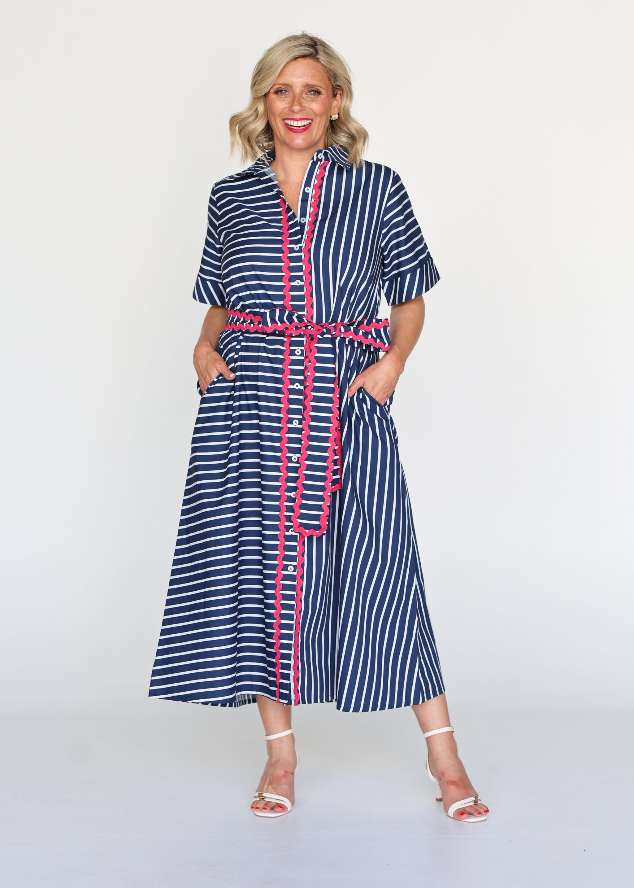 Ella - Navy Stripe