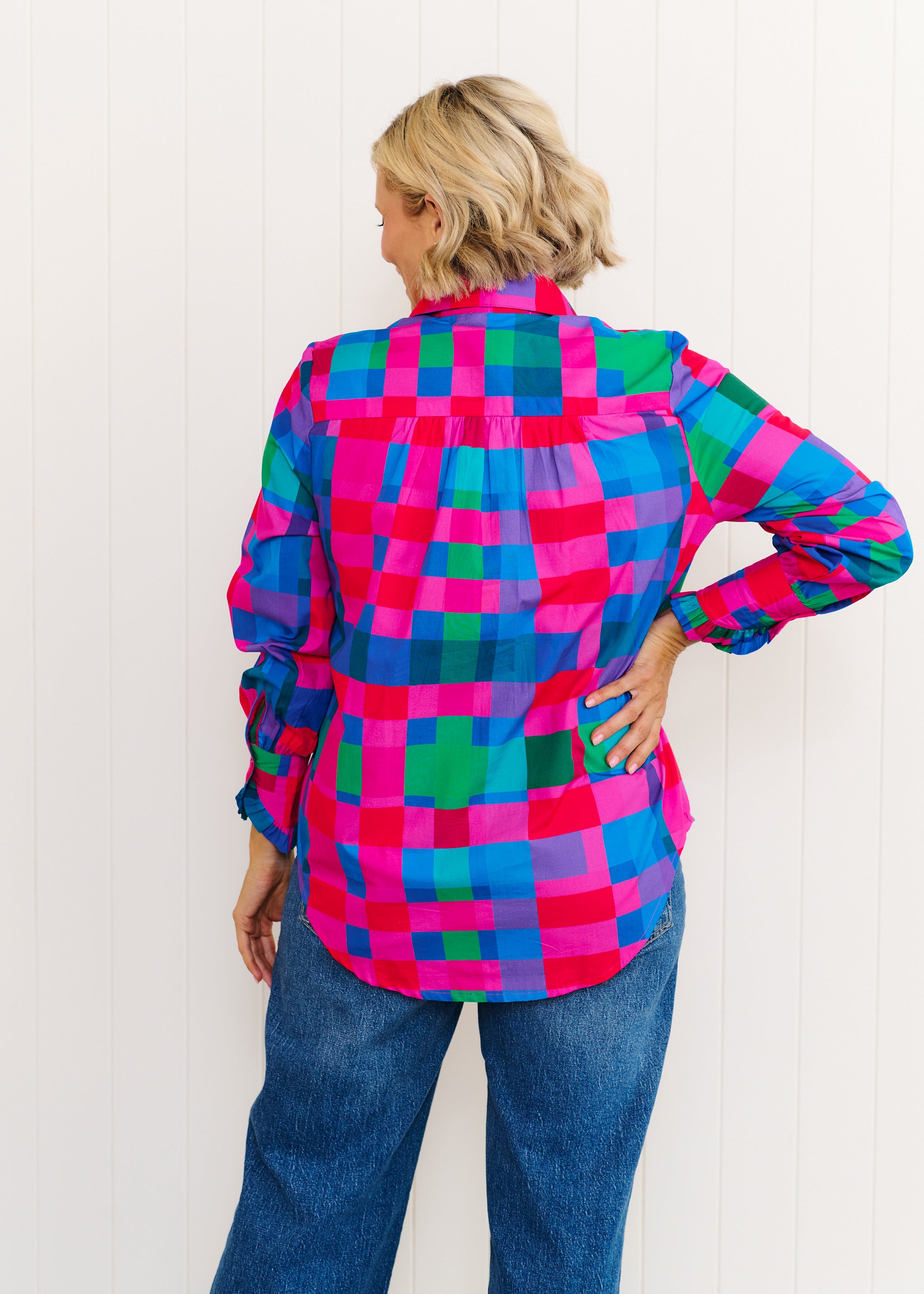 Lola Shirt - Bright Gingham