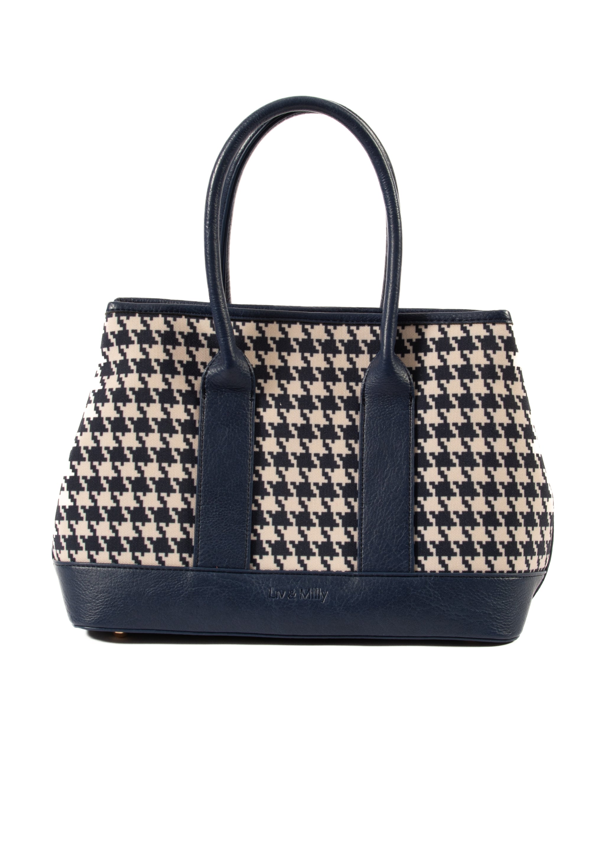 Harriet - Navy Houndstooth