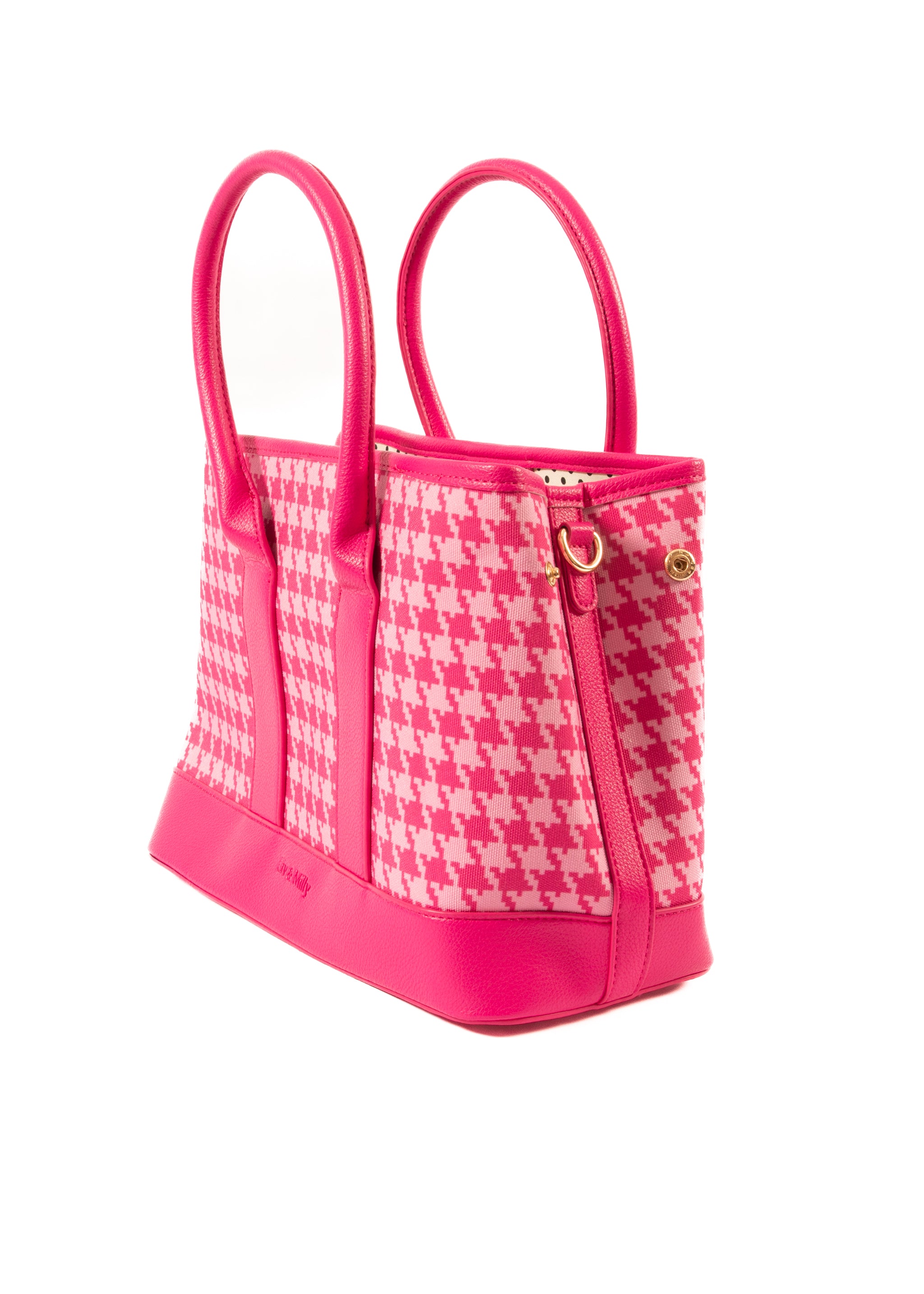 Harriet - Pink Houndstooth