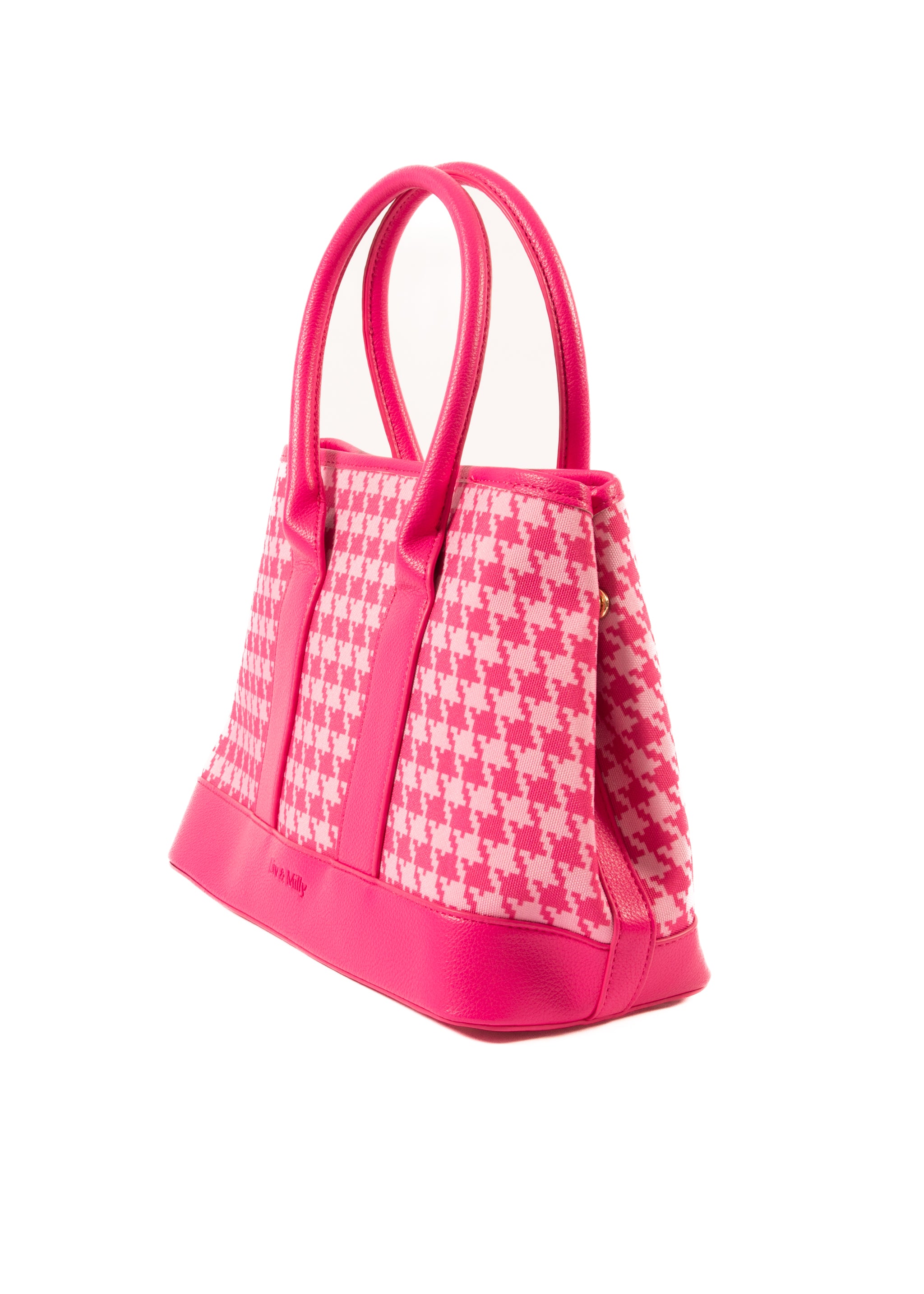 Harriet - Pink Houndstooth