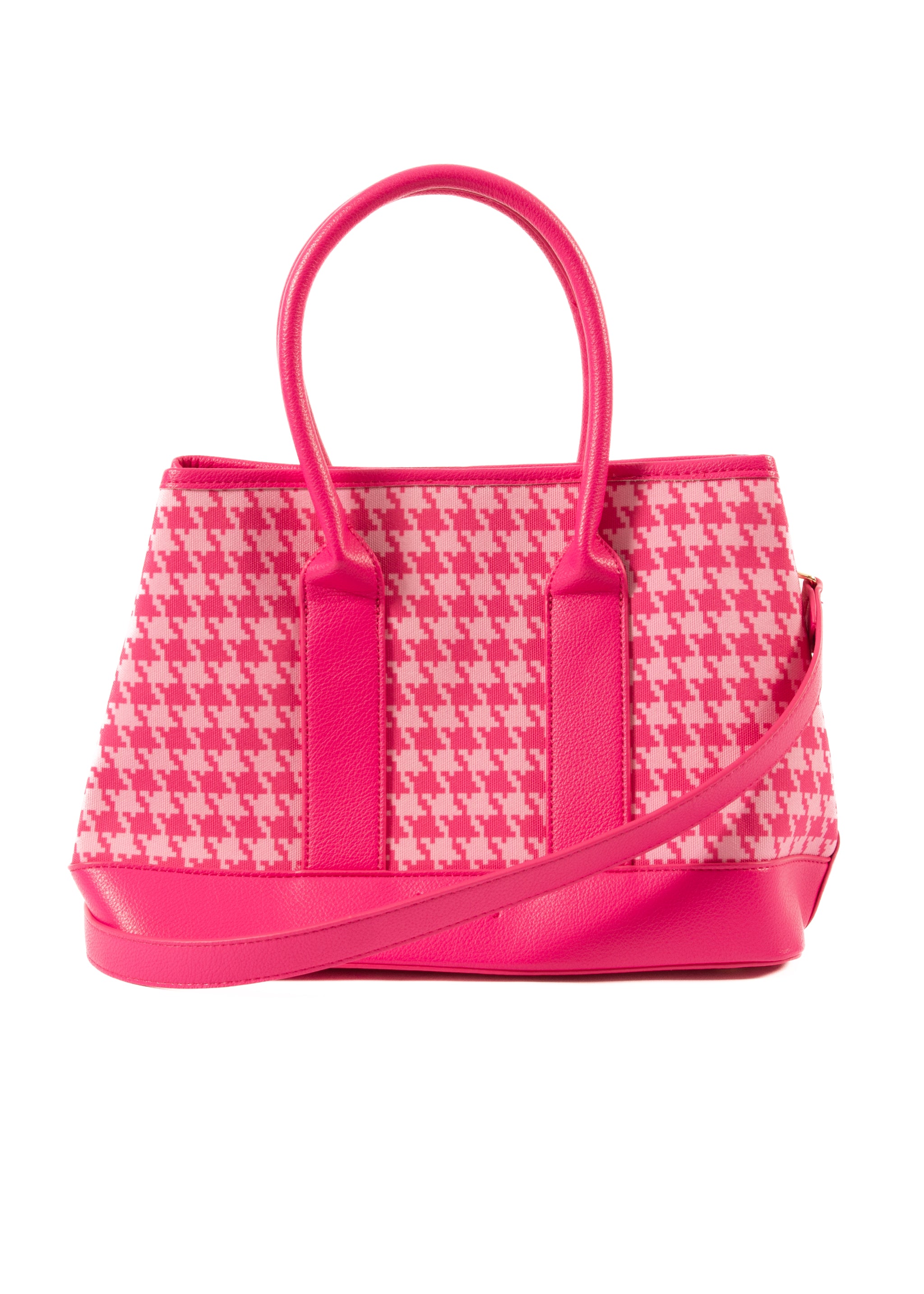 Harriet - Pink Houndstooth