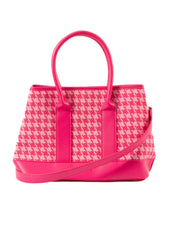 Harriet - Pink Houndstooth