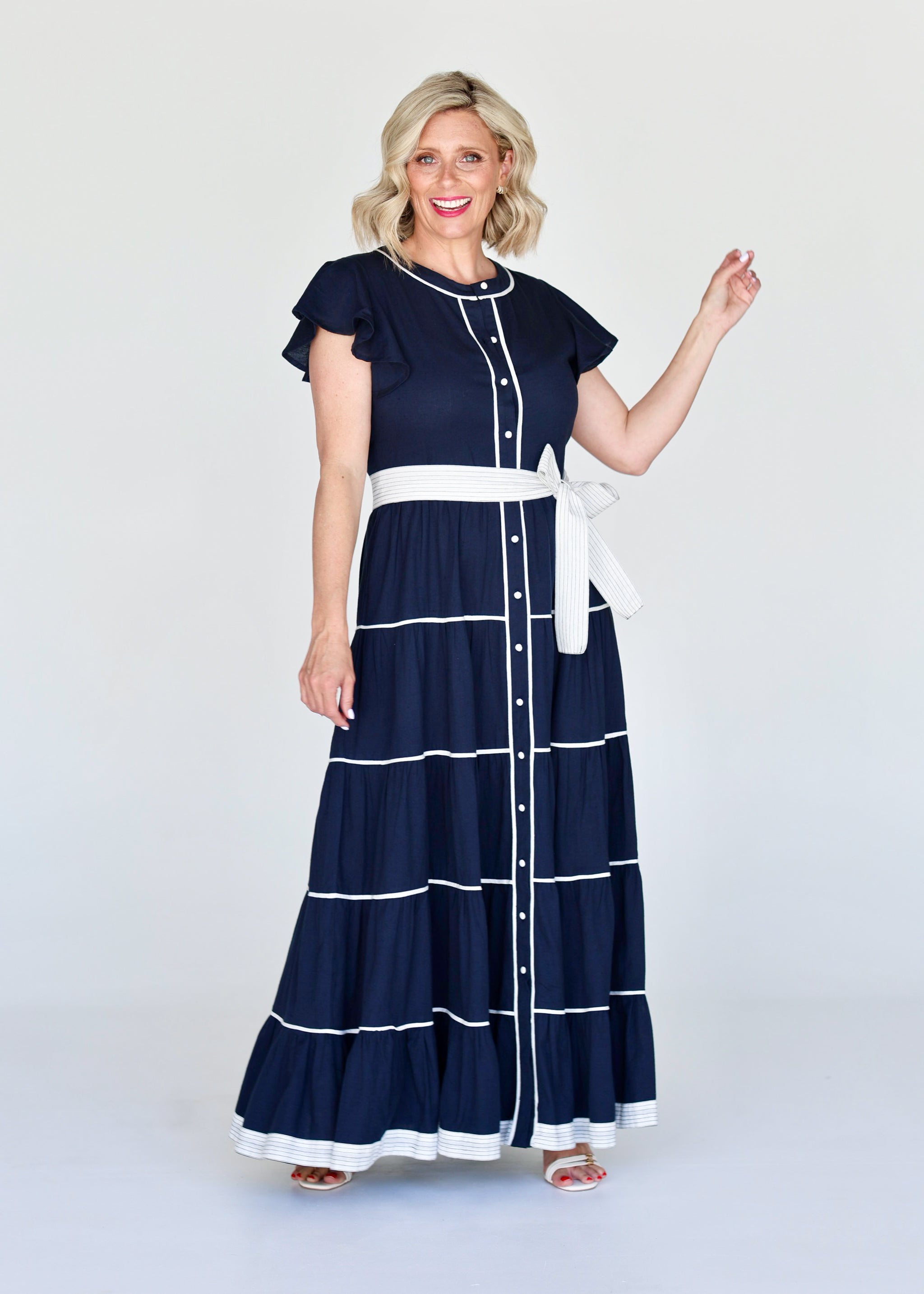 Lucilla Dress - Navy