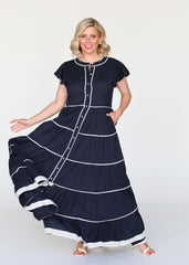 Lucilla Dress - Navy