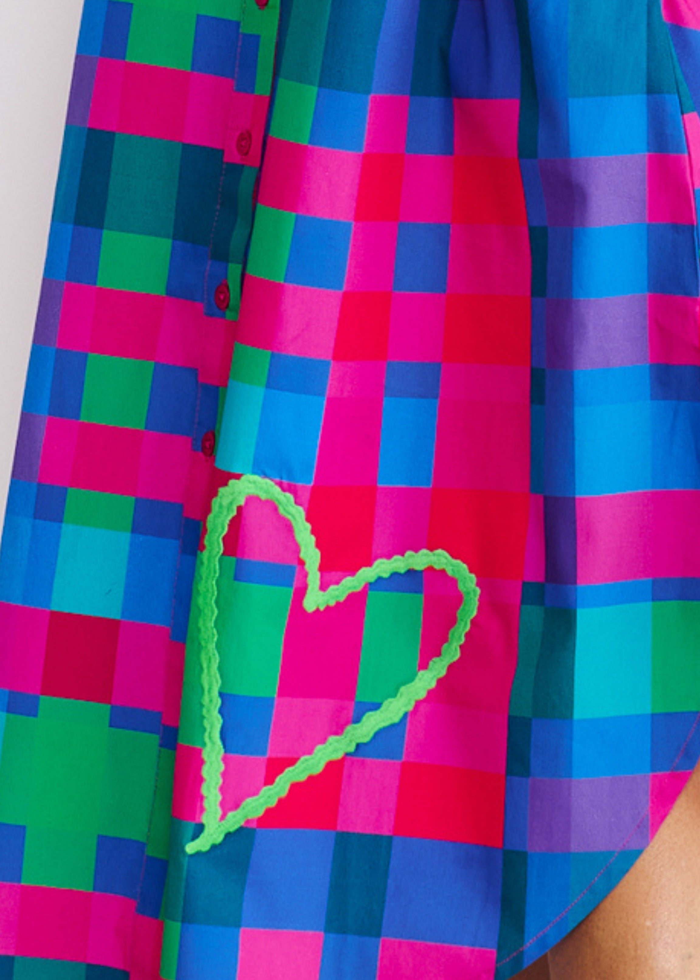 Maddie - Blue & Pink Gingham