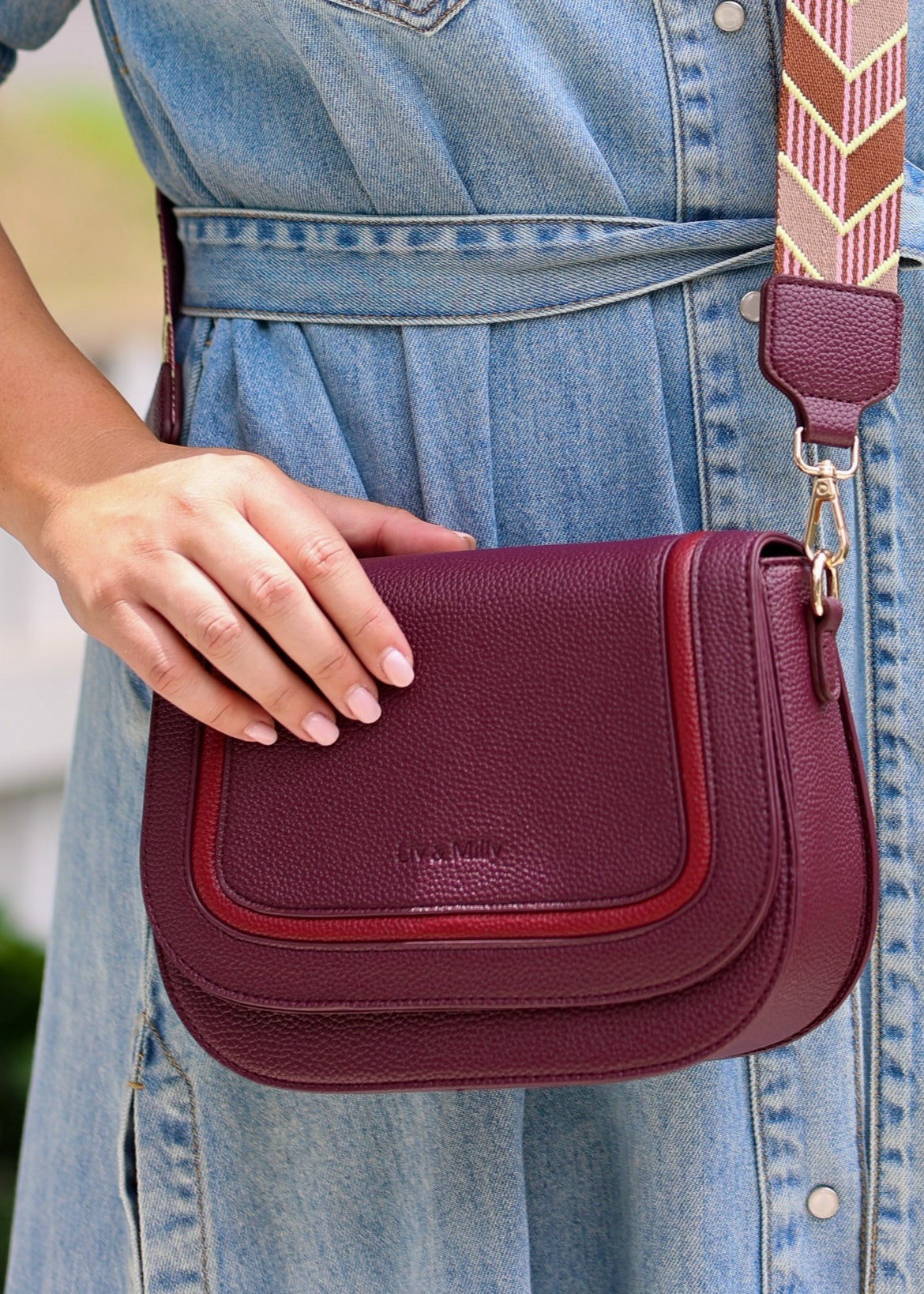 Miki - Burgundy