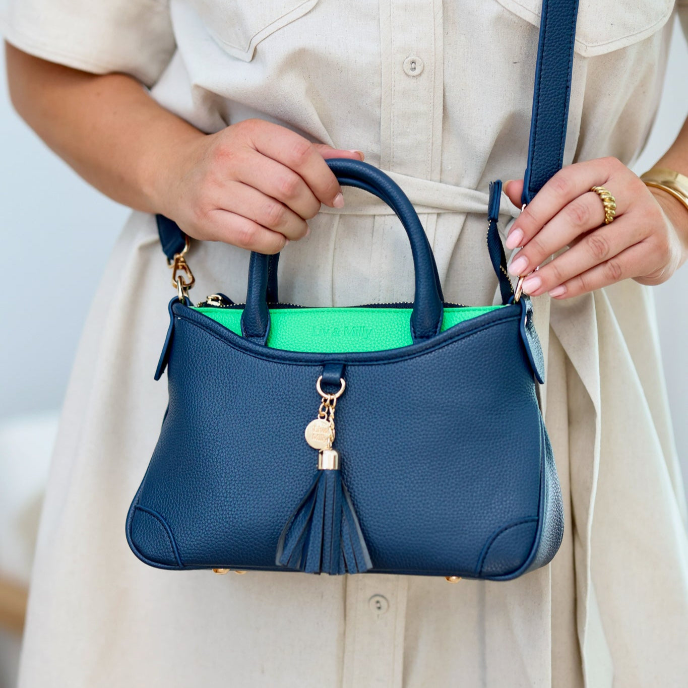 Ruby - Navy/Green
