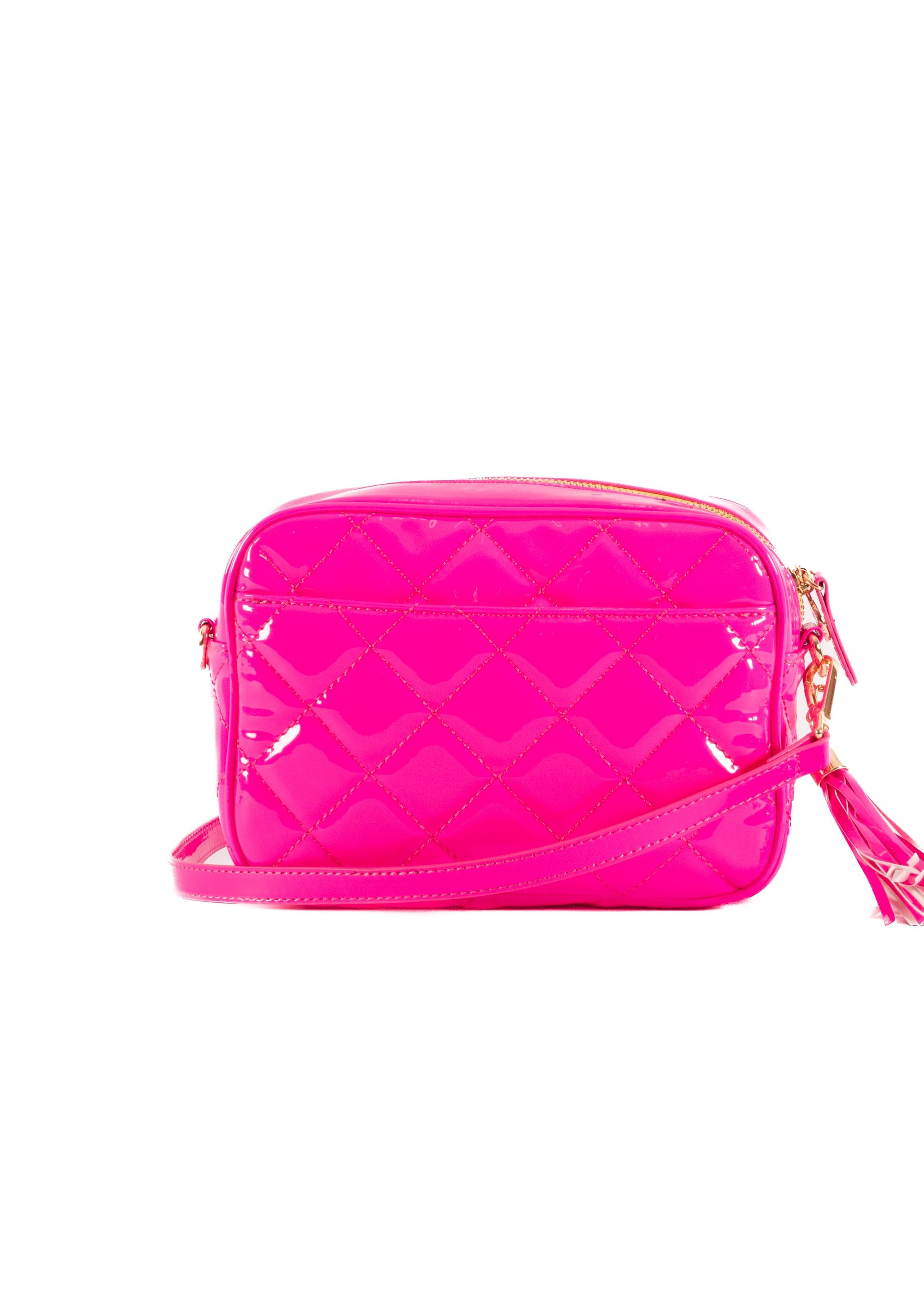 Sally - Patent Neon Pink