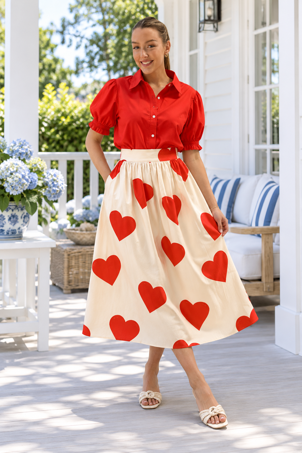 Emma Skirt- Hearts