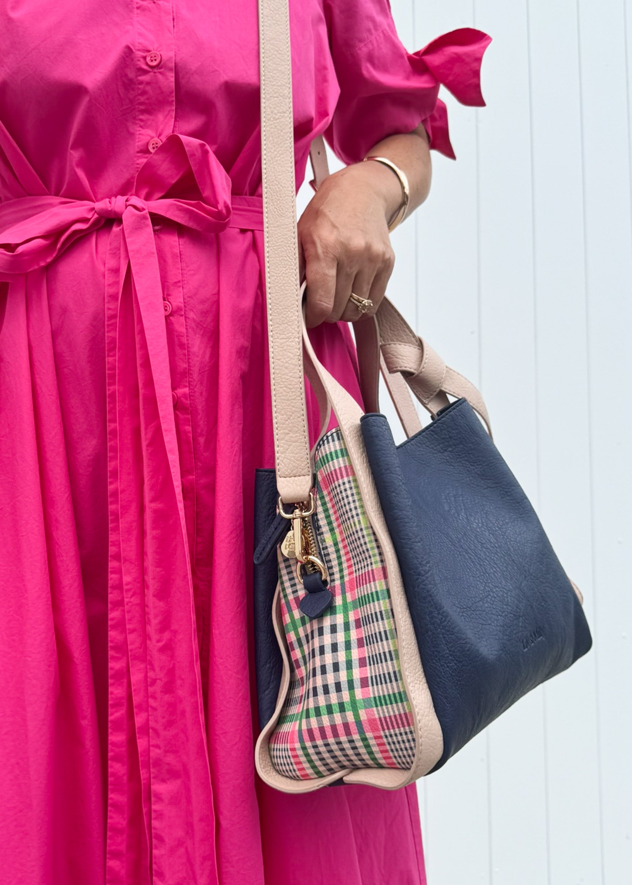 Tanya - Navy Gingham