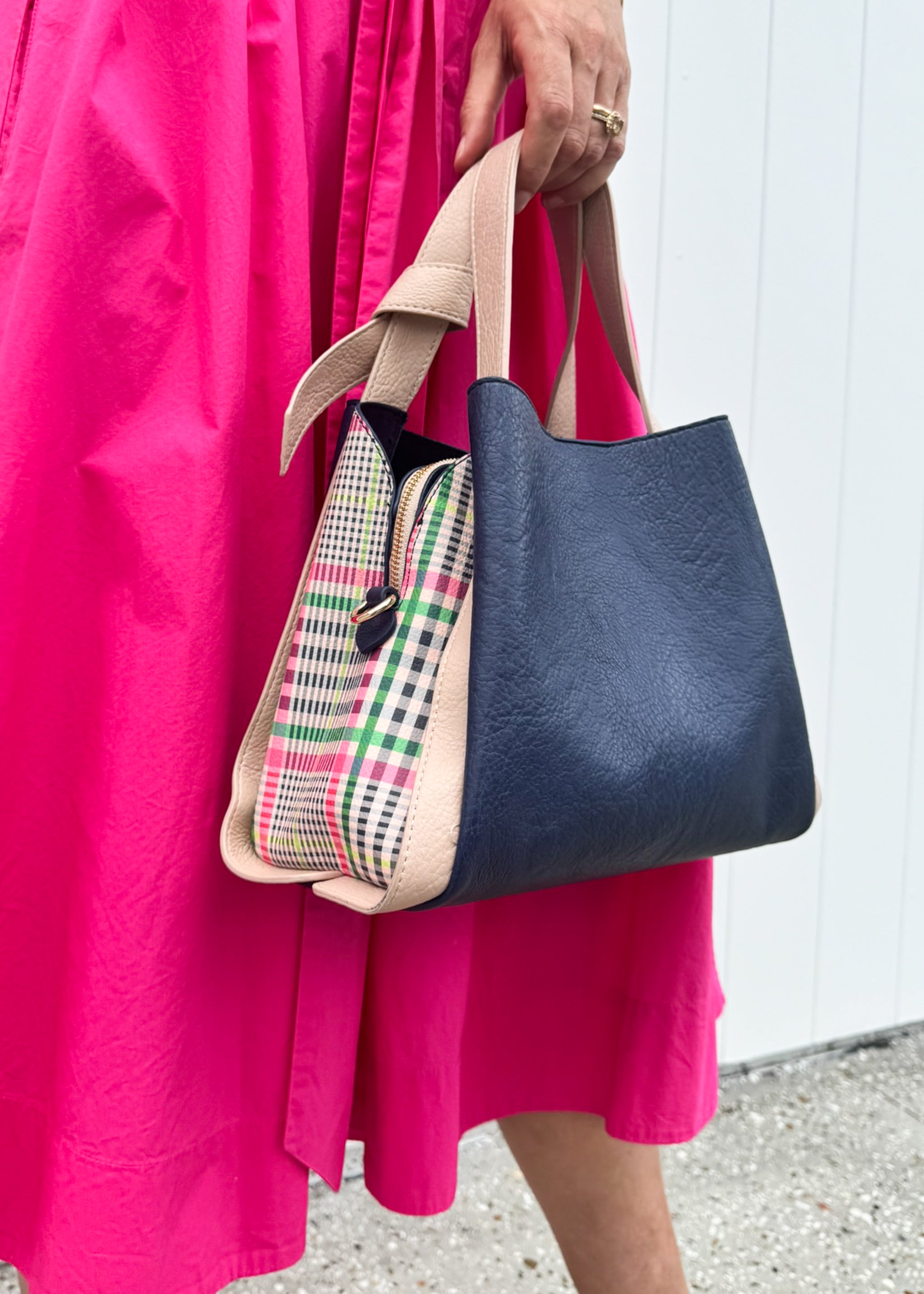 Tanya - Navy Gingham