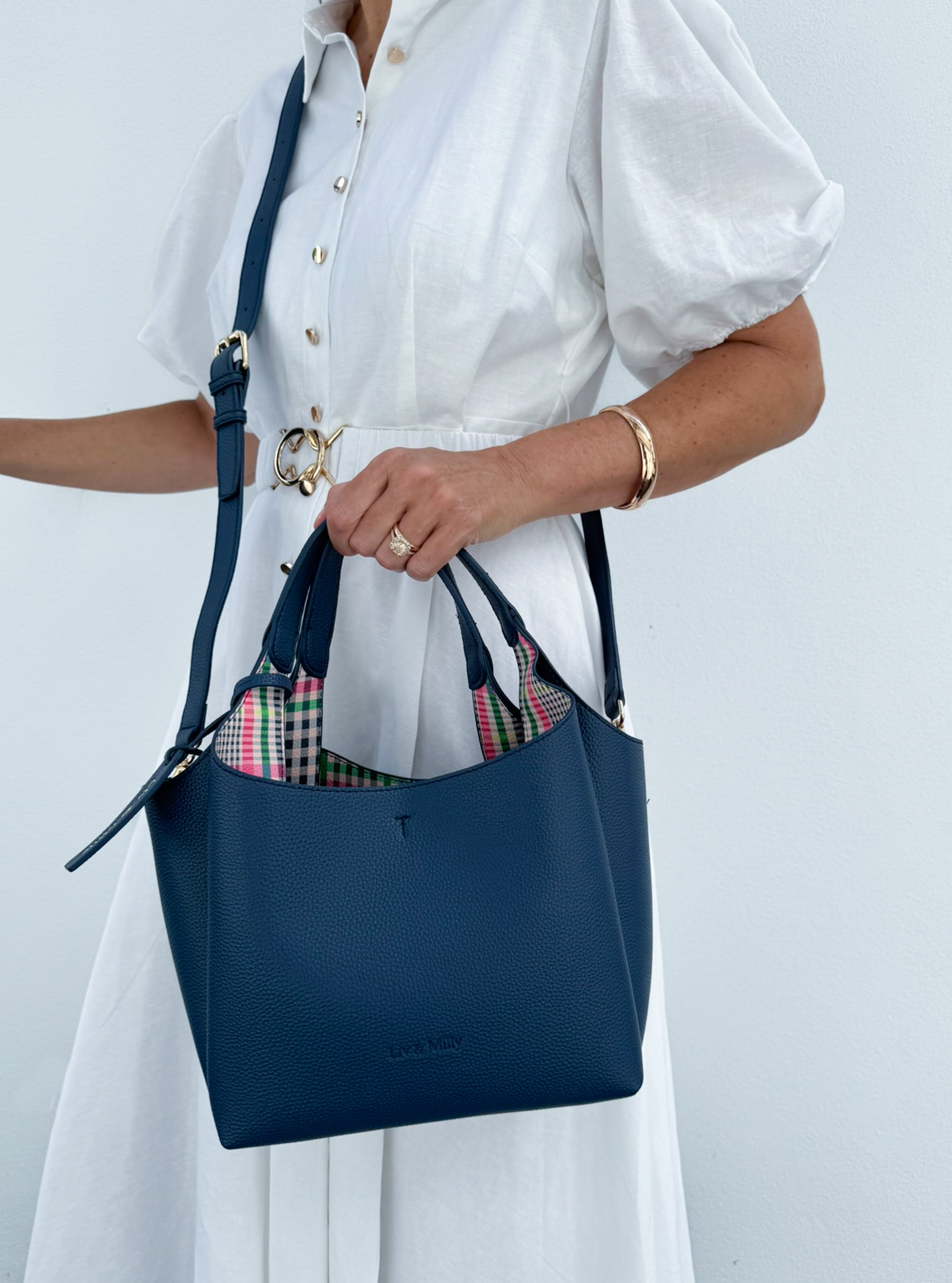 Taylor - Navy Gingham