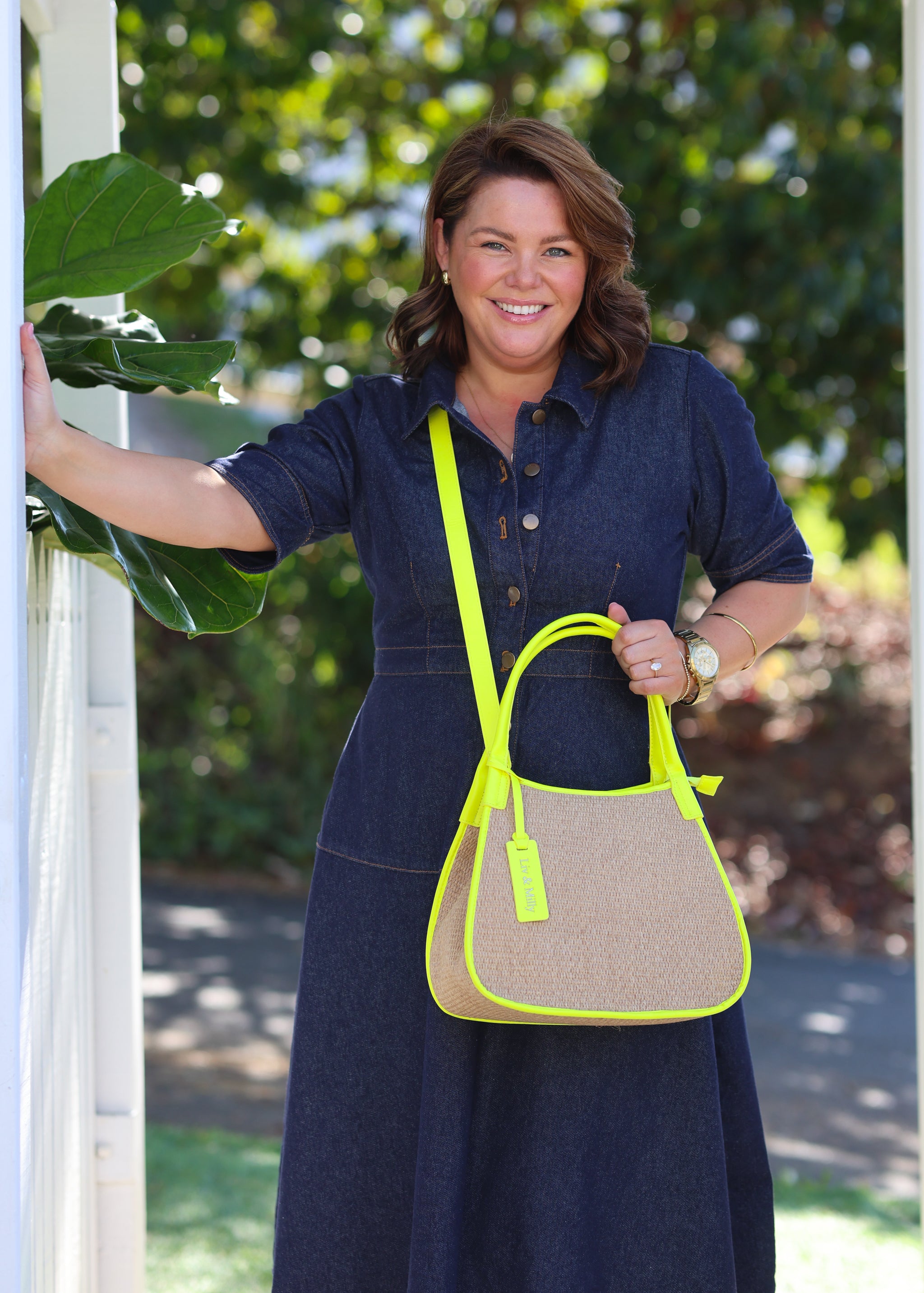 Joanna- Neon Patent Yellow