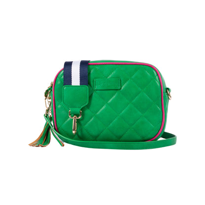 Sally -  Quilted Green/Pink