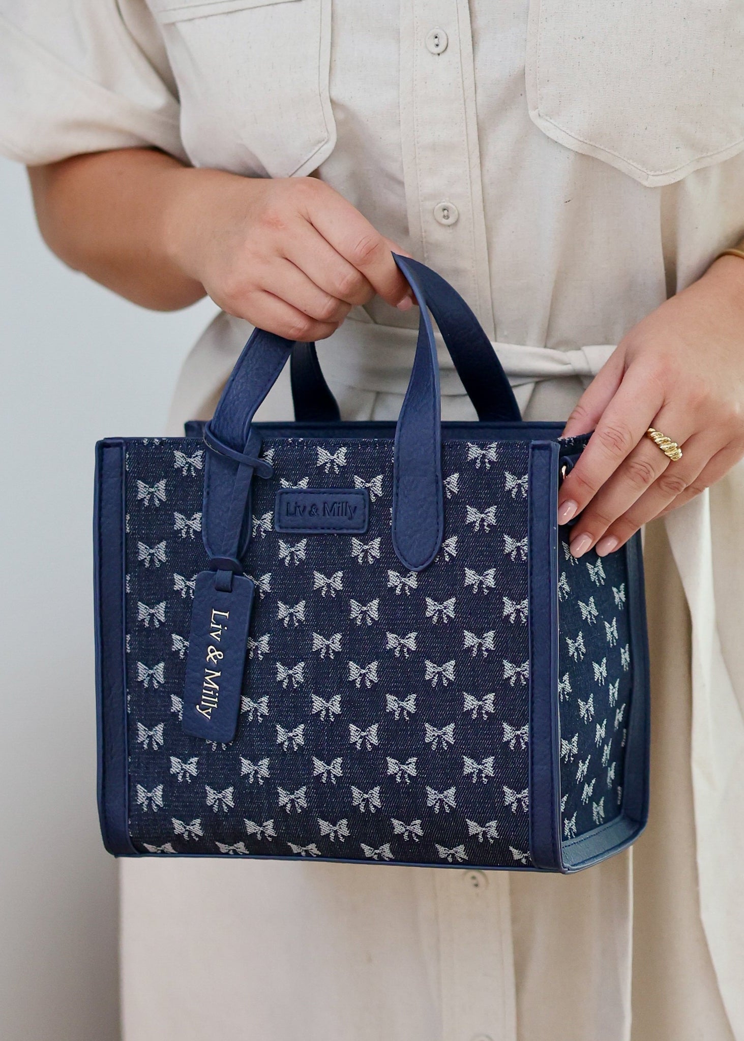 Alice - Denim with Bows