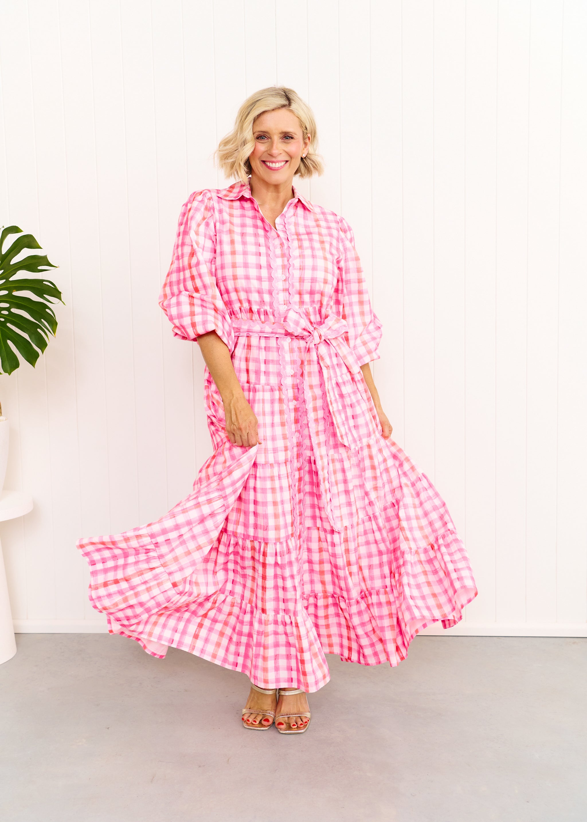 Alice Dress - Pastel Pink/Orange