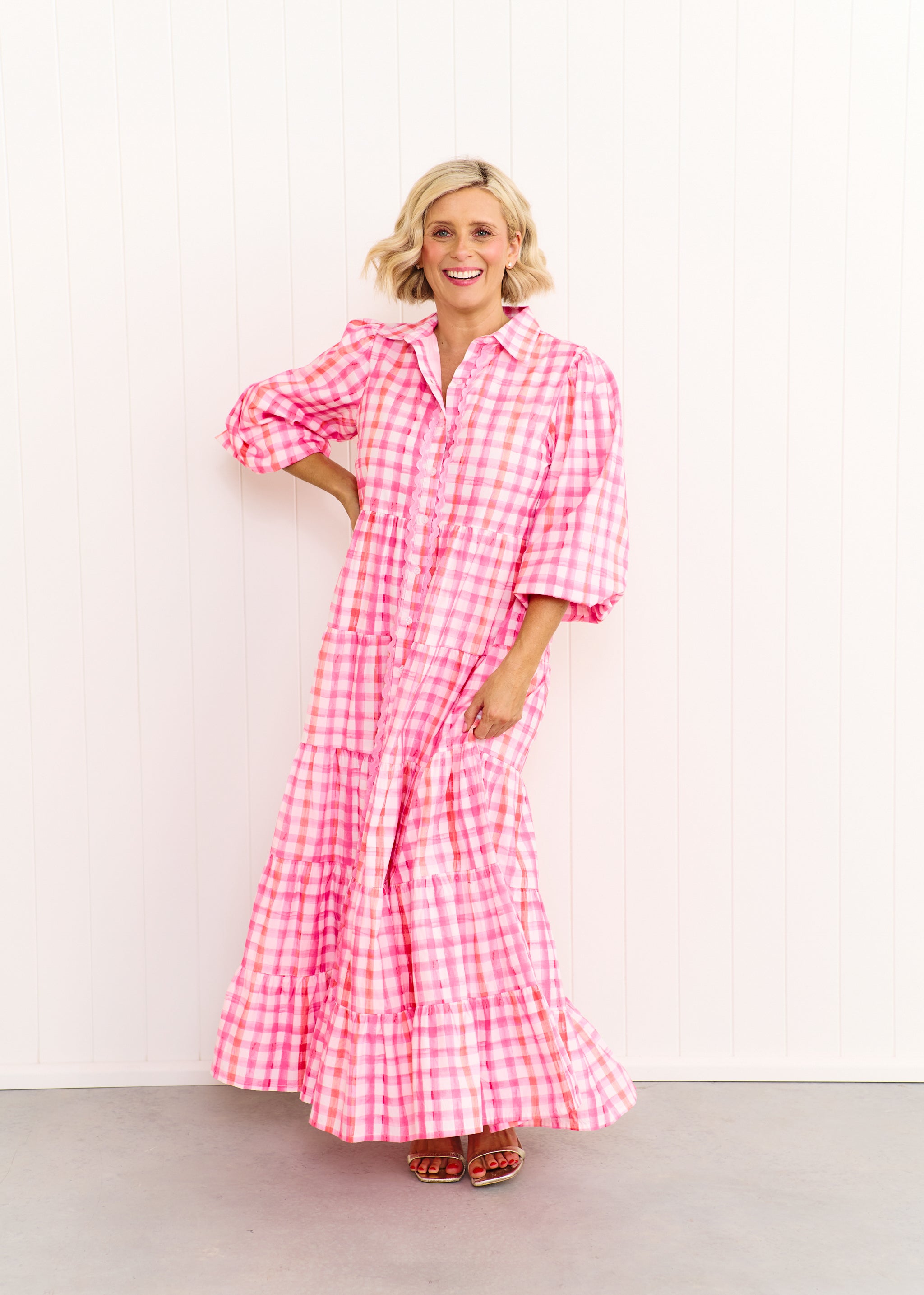 Alice Dress - Pastel Pink/Orange