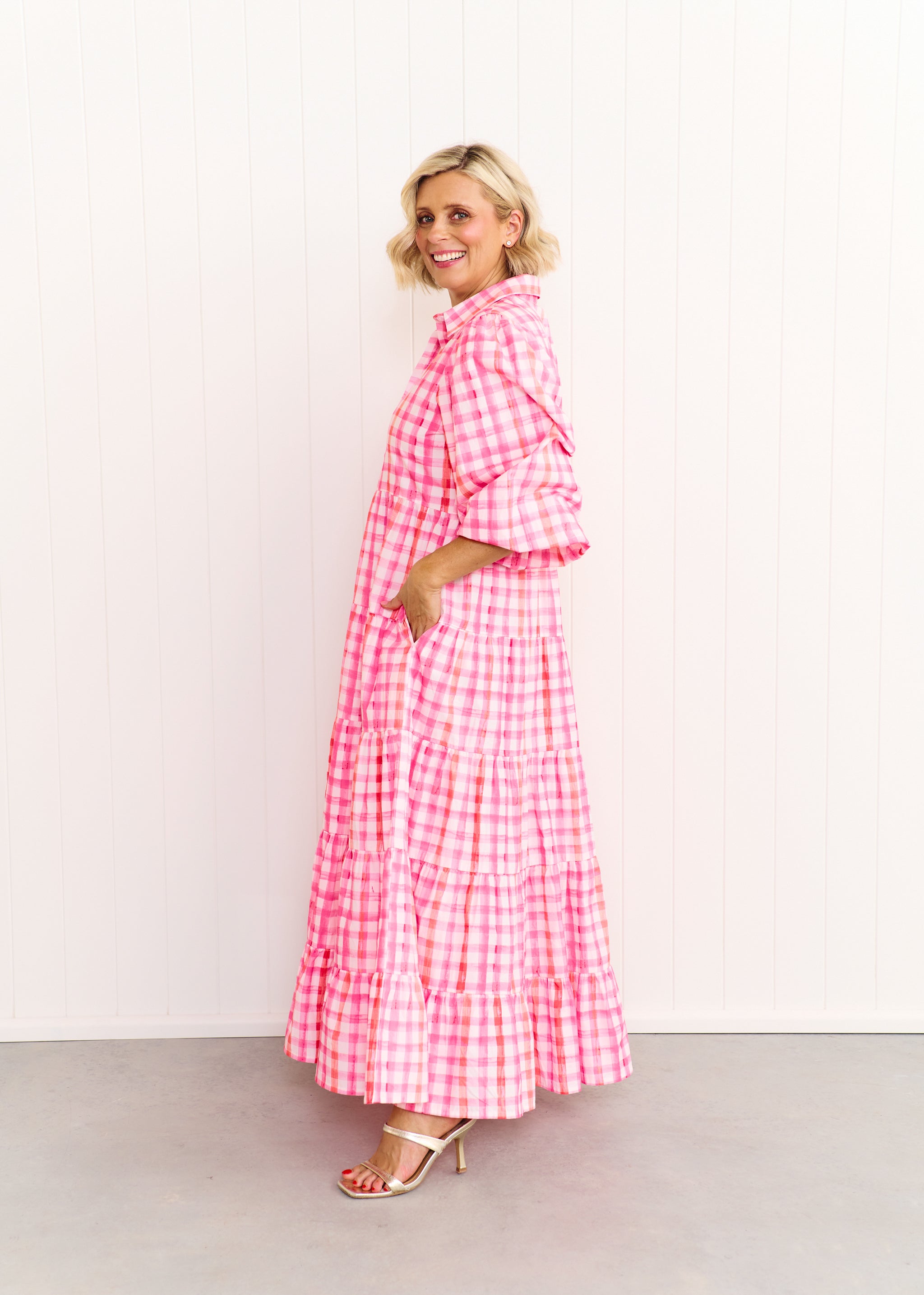 Alice Dress - Pastel Pink/Orange