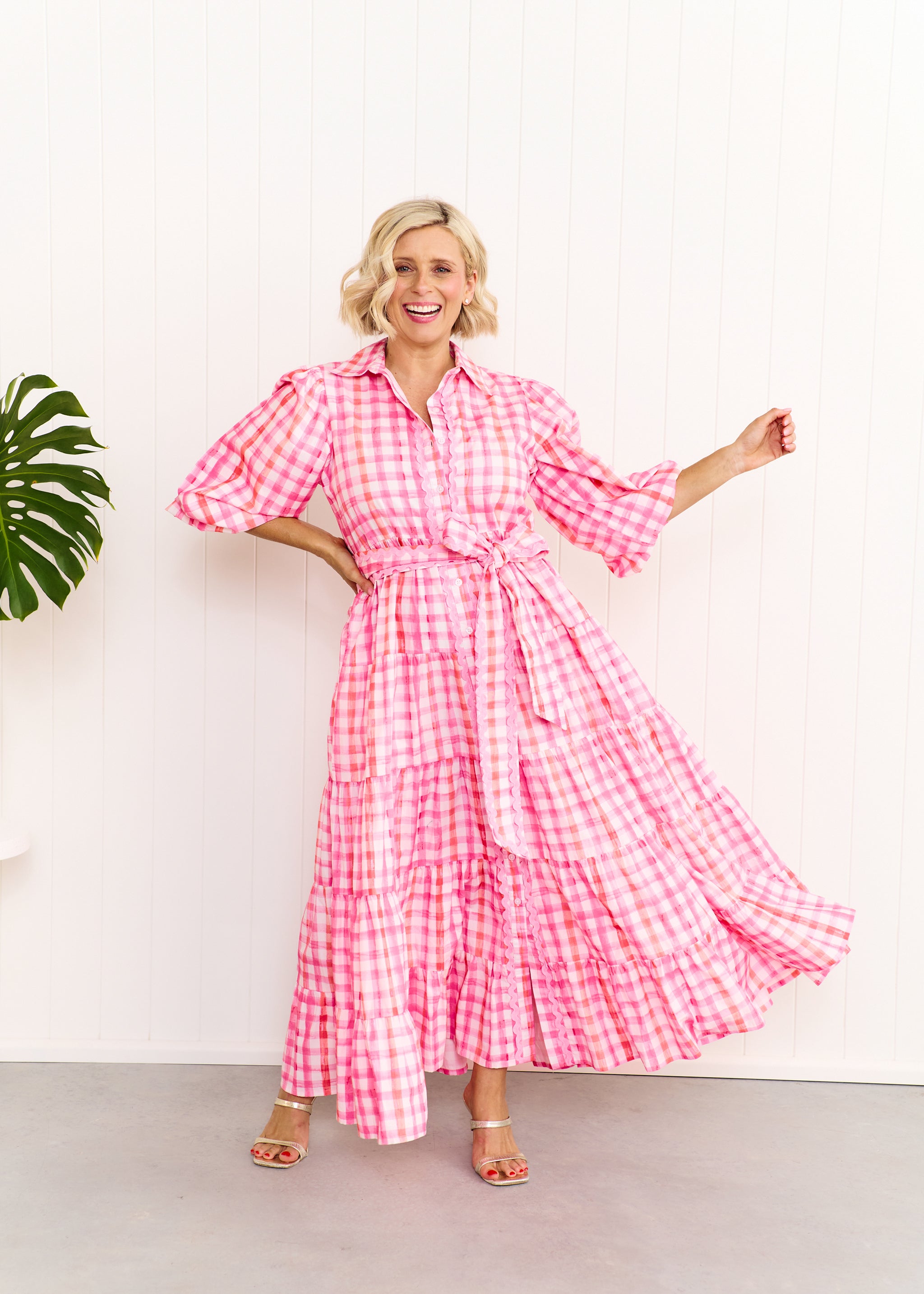 Alice Dress - Pastel Pink/Orange