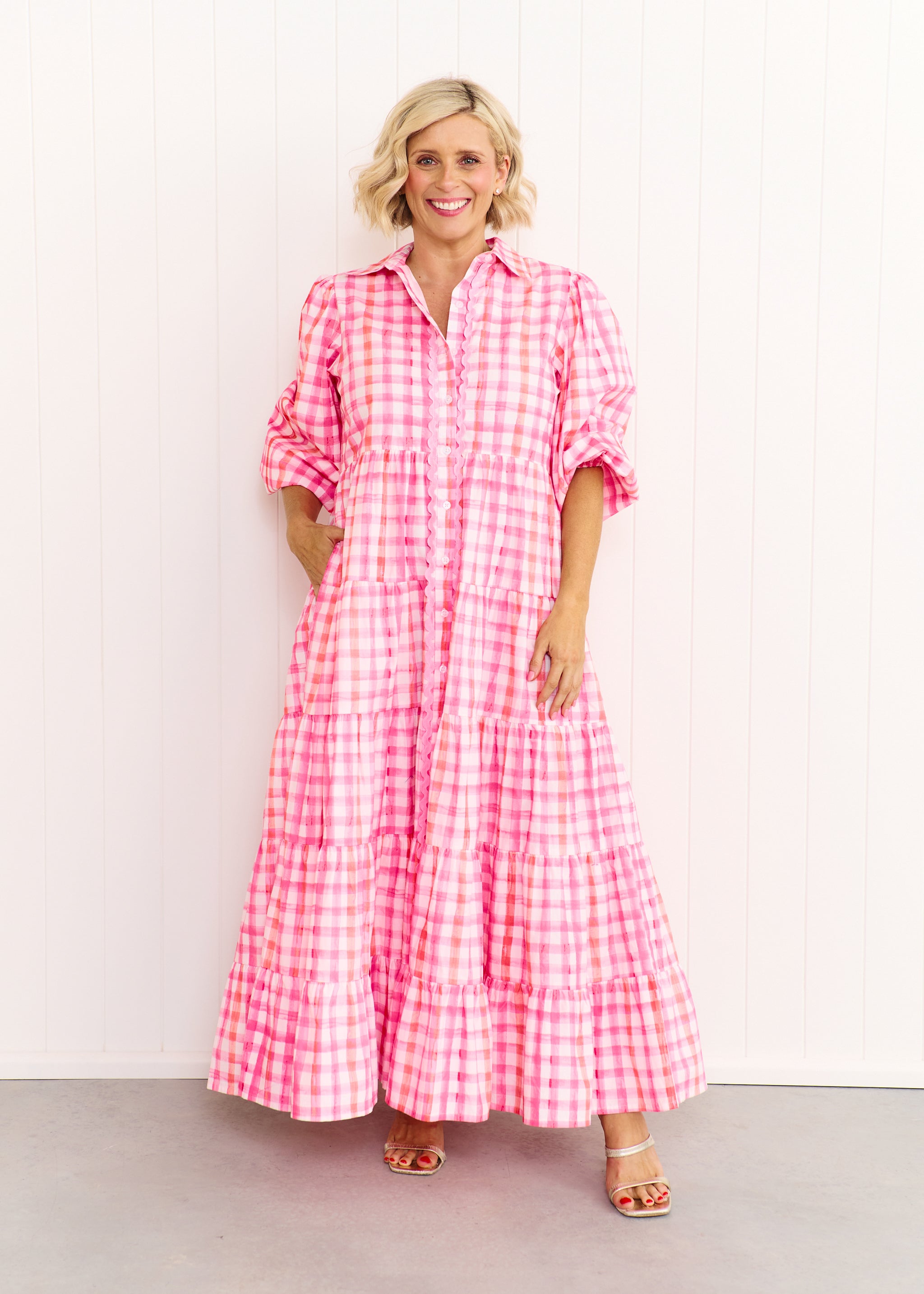 Alice Dress - Pastel Pink/Orange