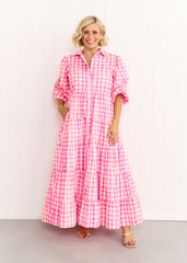 Alice Dress - Pastel Pink/Orange