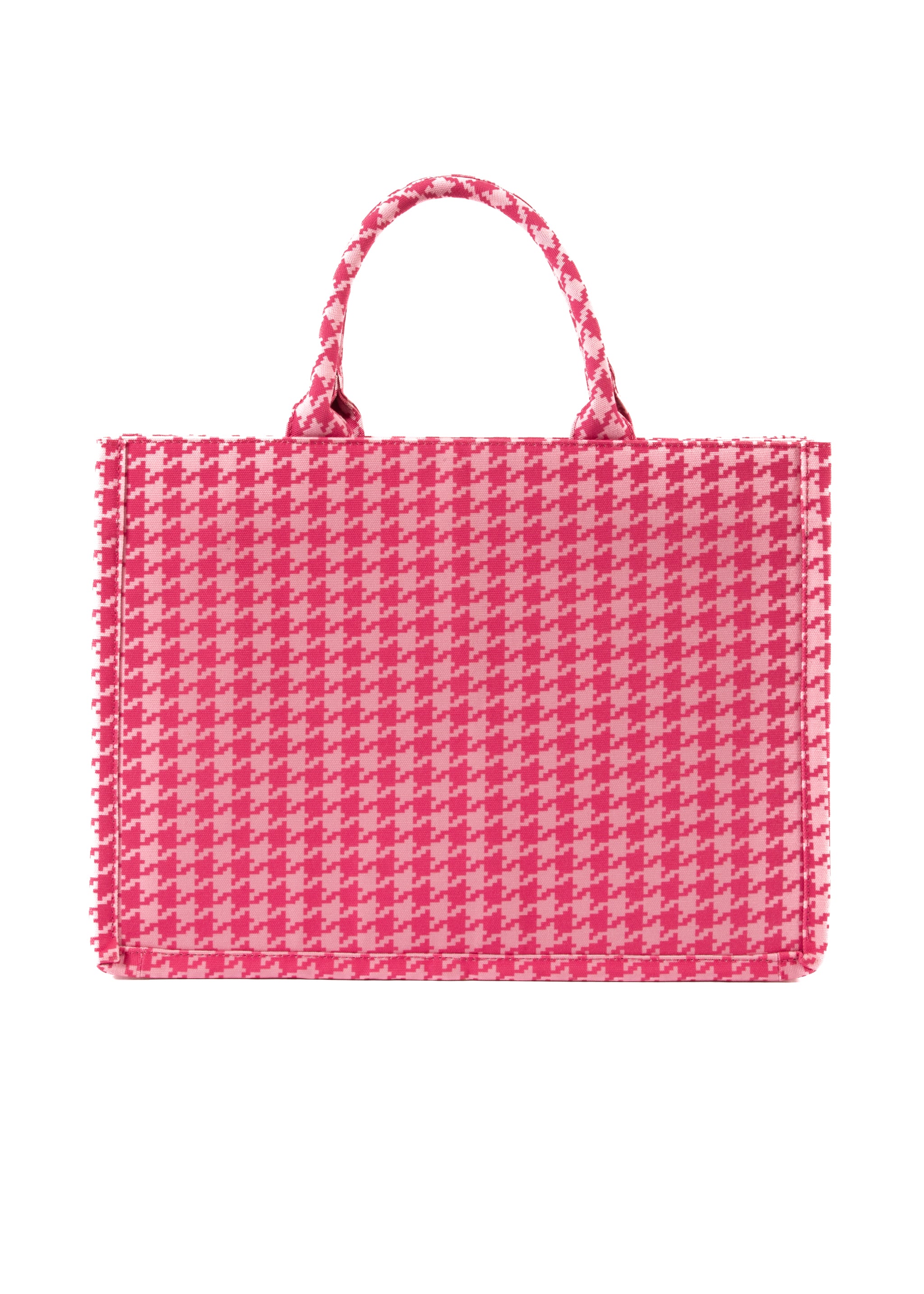 Book Bag - Pink Houndstooth