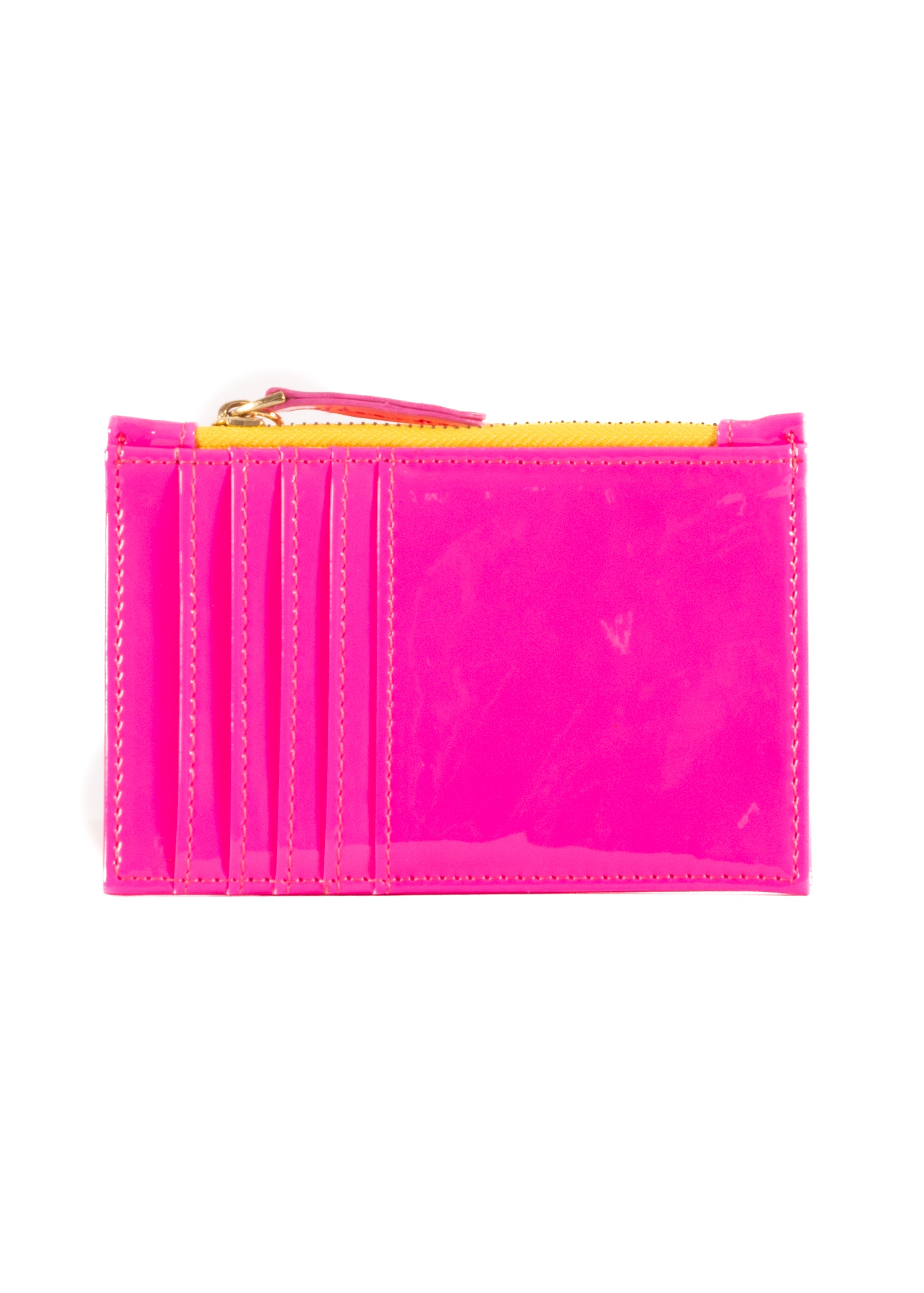 Card Wallet - Patent Neon Pink