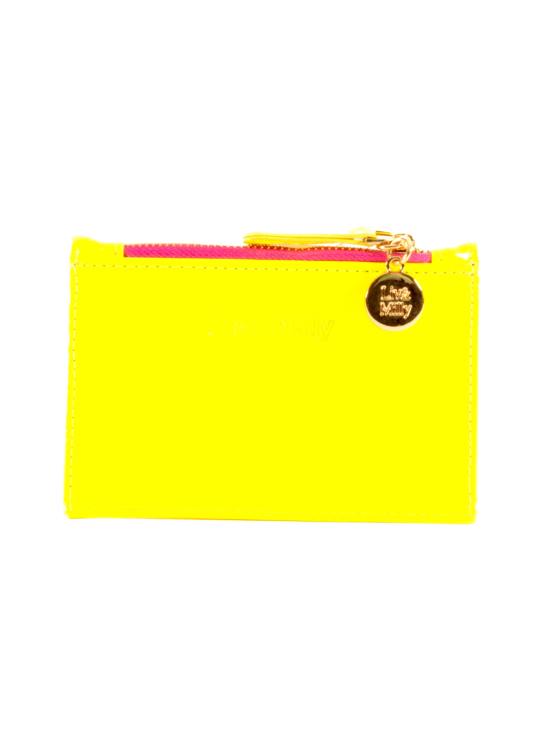 Card Wallet - Patent Neon Yellow