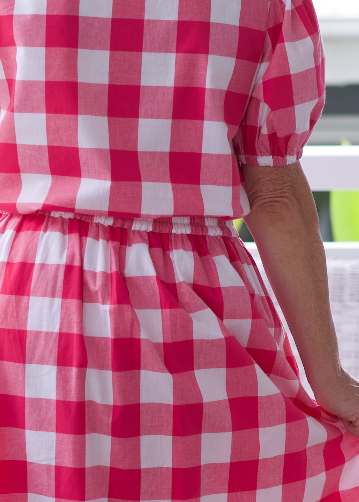 Emma Skirt  - Pink & White Gingham