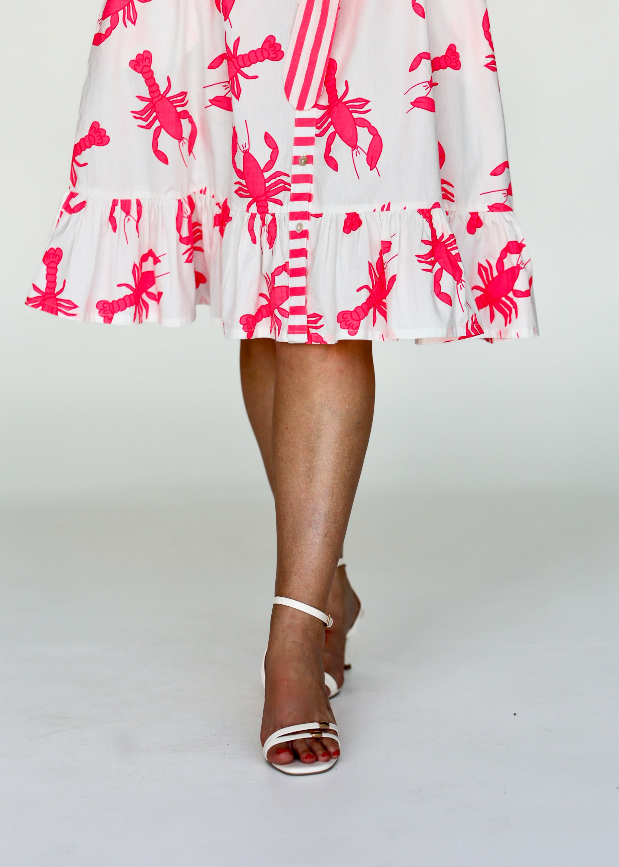 Daisy Dress - Neon Lobster