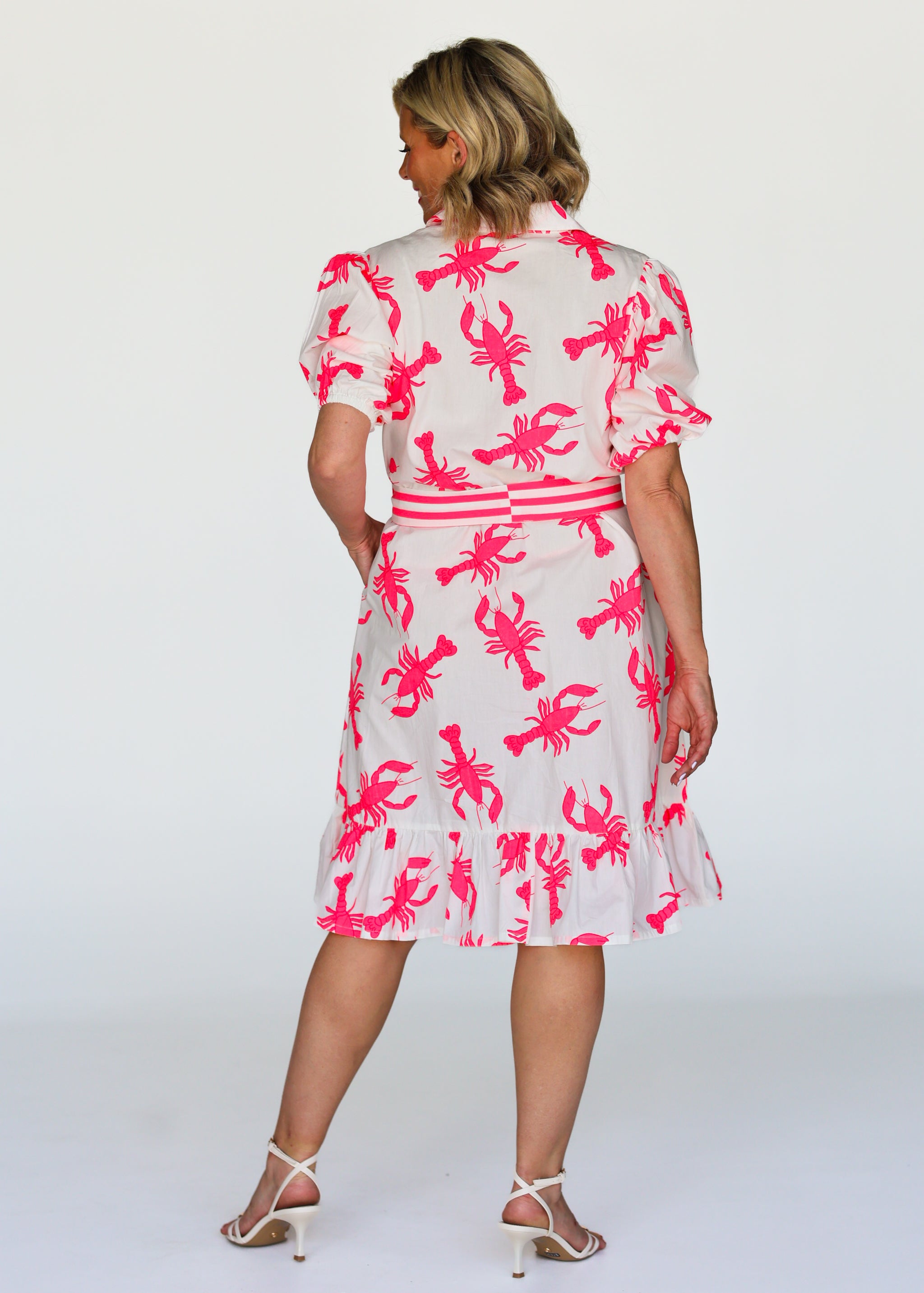 Daisy Dress - Neon Lobster