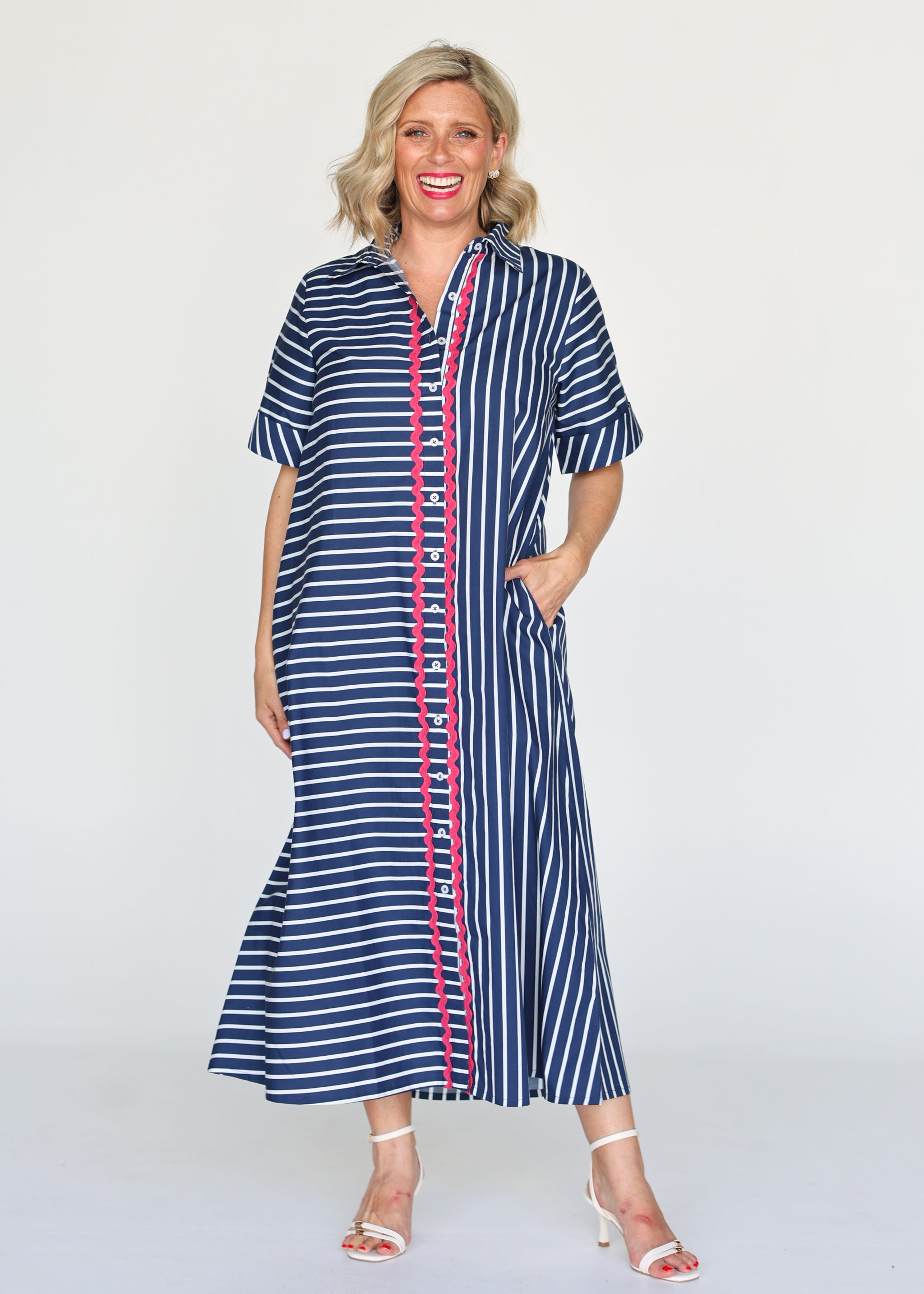 Ella - Navy Stripe