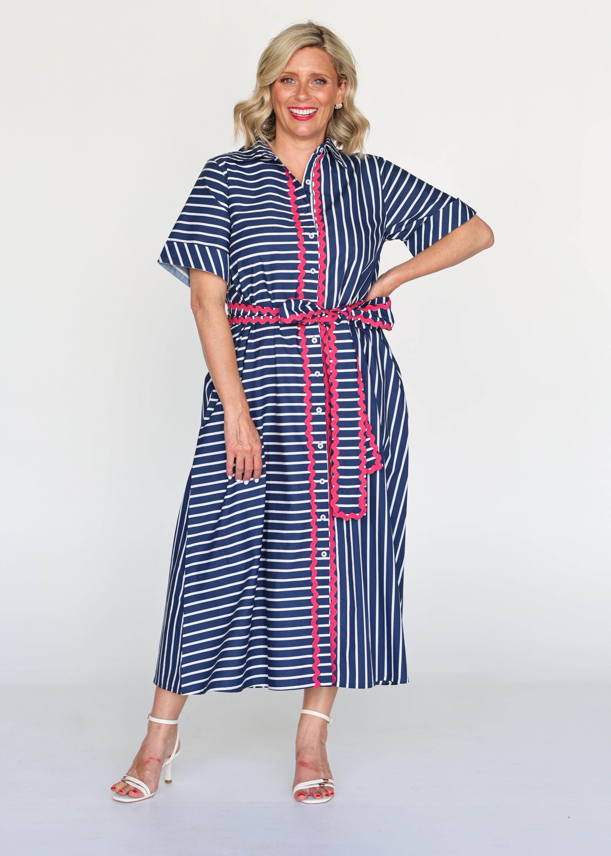 Ella - Navy Stripe