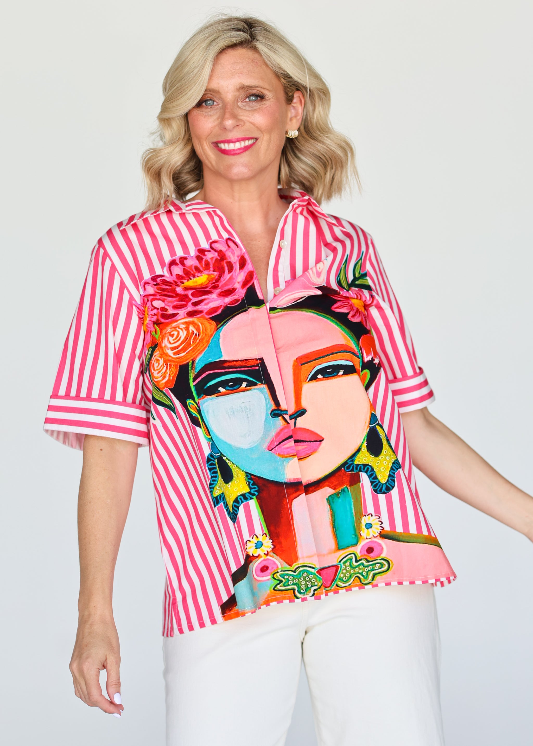 Frida Shirt - Pink (Short Sleeve)