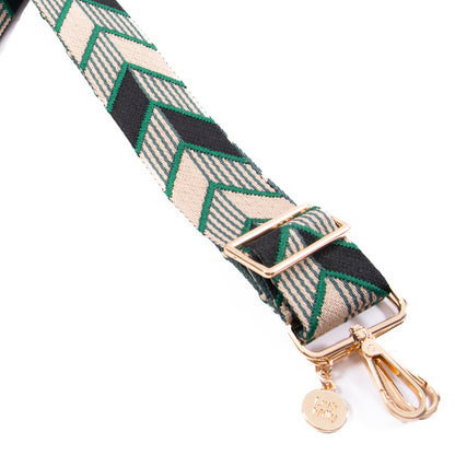 Guitar Strap - Green Arrows