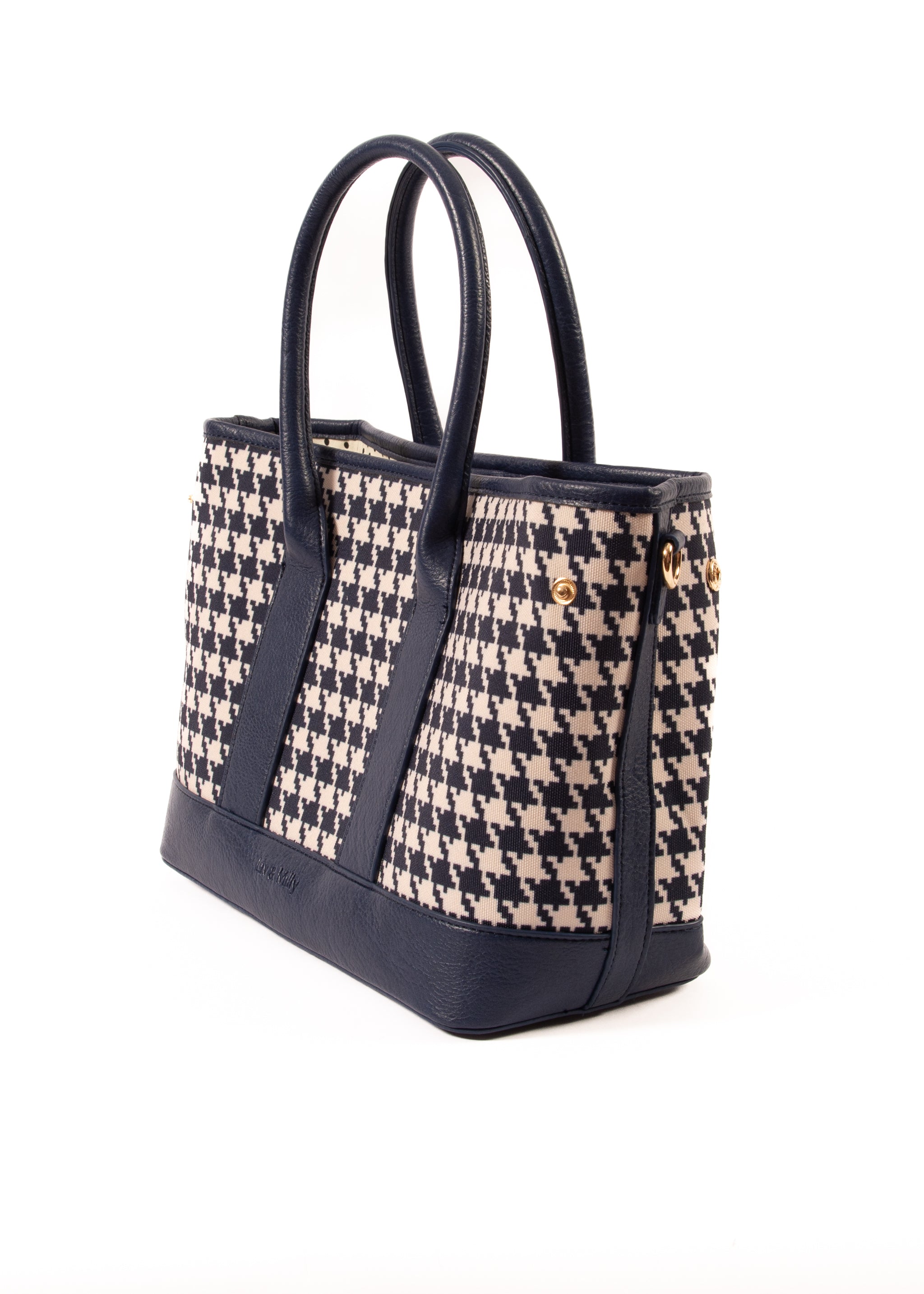 Harriet - Navy Houndstooth